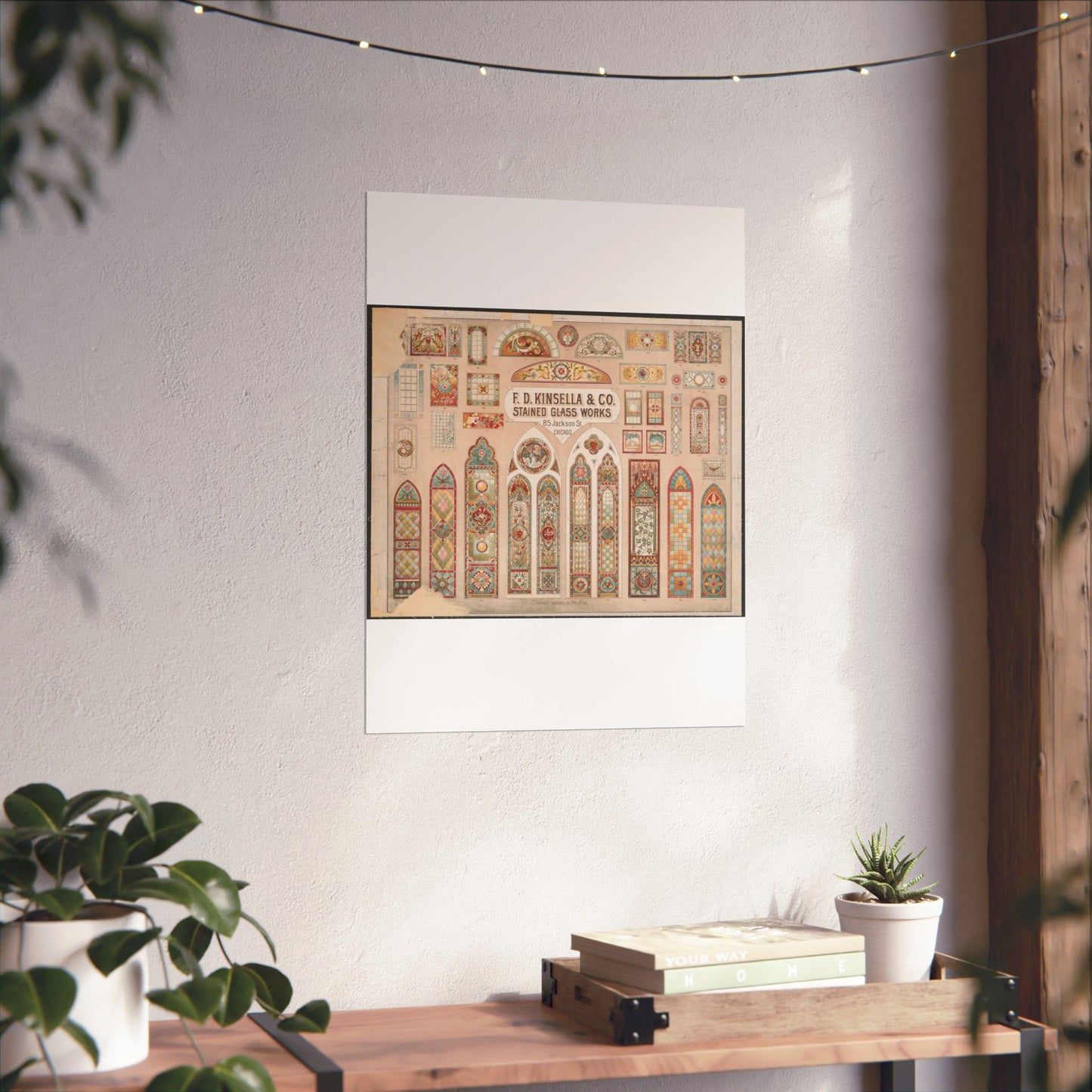 F.D. Kinsella & Co., stained glass works High Quality Matte Wall Art Poster for Home, Office, Classroom