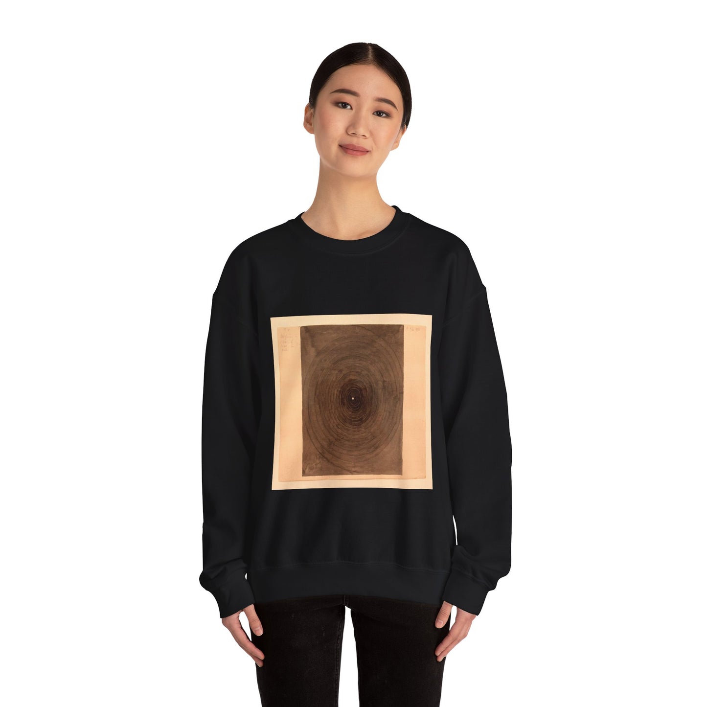 Hilma af Klint - 1916 - No 1 From The Parsifal Series Black Heavy Blend Adult Crew Neck SweatShirt