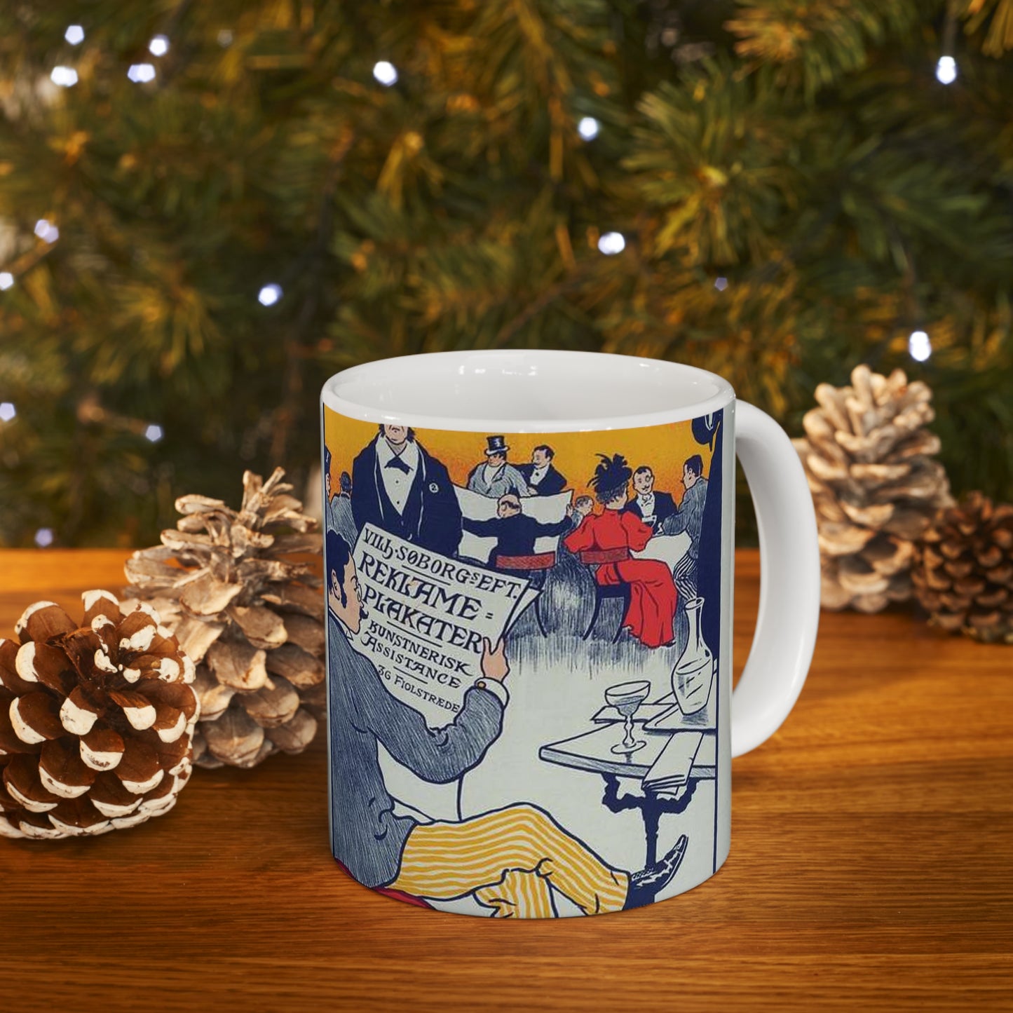 Affiche danoise pour les "Affiches artistiques Wilh. Söborg". Beautiful Novelty Ceramic Coffee Mug 11oz
