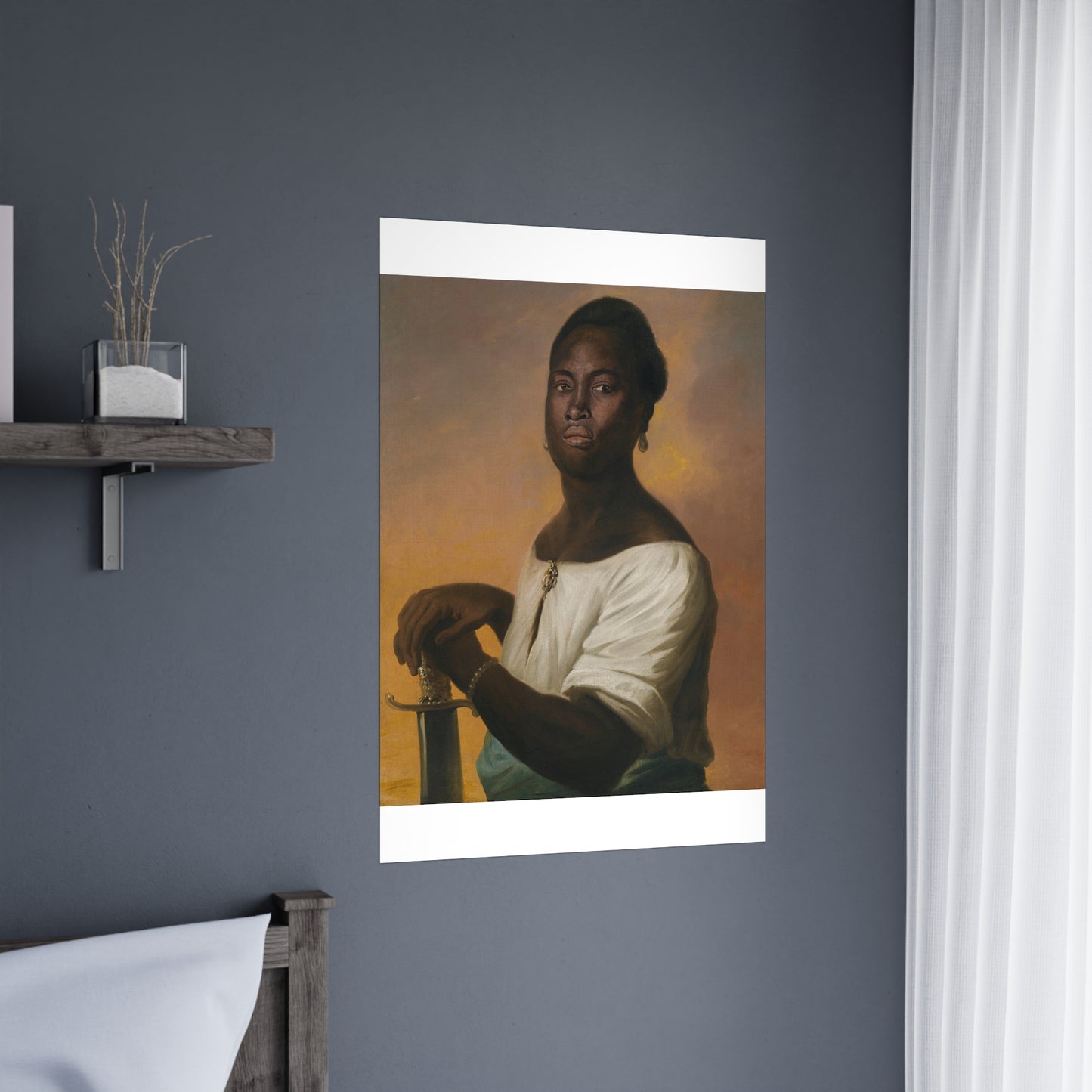 Dirk Valkenburg - Black man with Sword Matte Posters