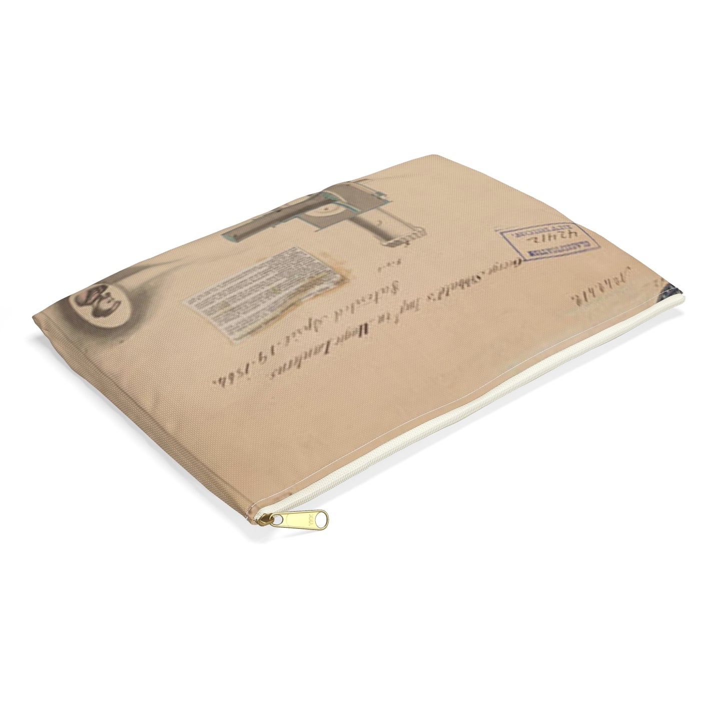 Patent drawing - Drawing of Improvement in Magic Lanterns Public domain image Large Organizer Pouch with Black Zipper