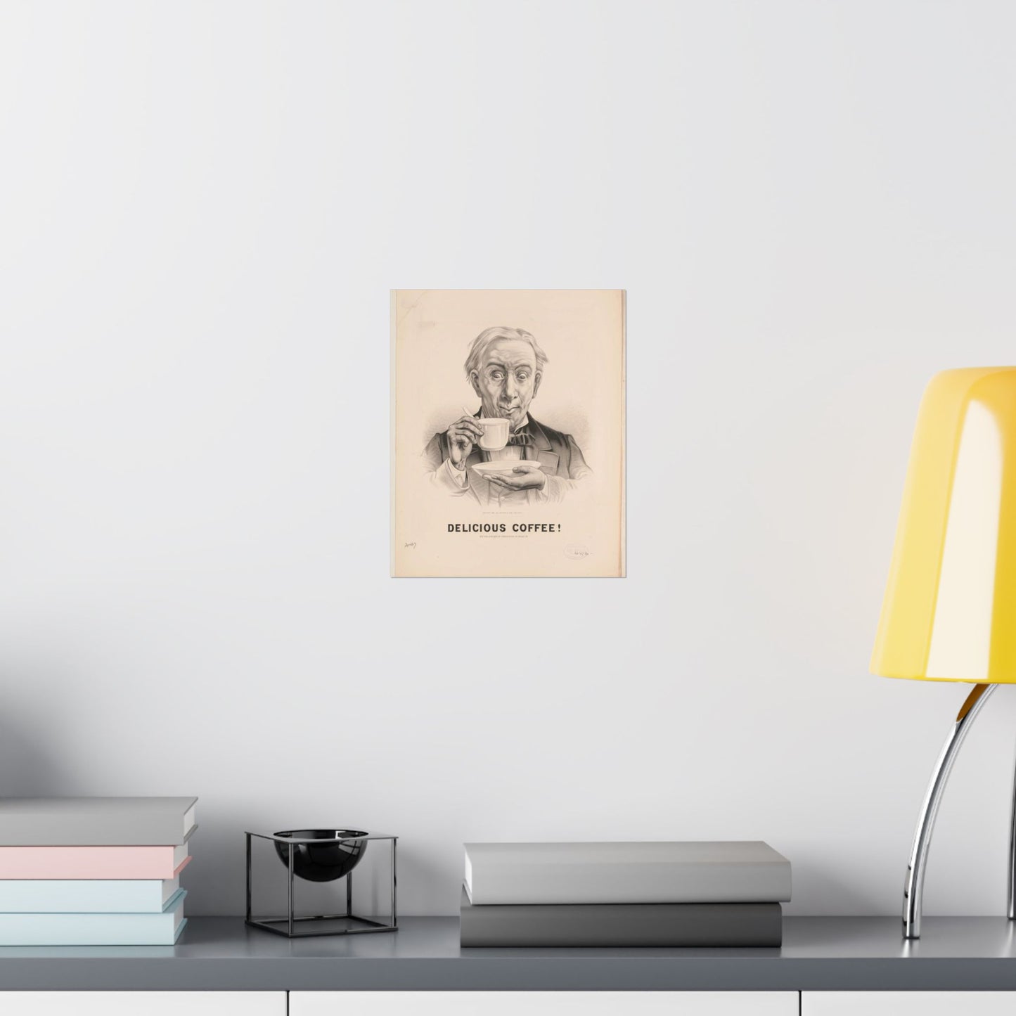 Delicious Coffee! - Print, Library of Congress collection High Quality Matte Wall Art Poster for Home, Office, Classroom