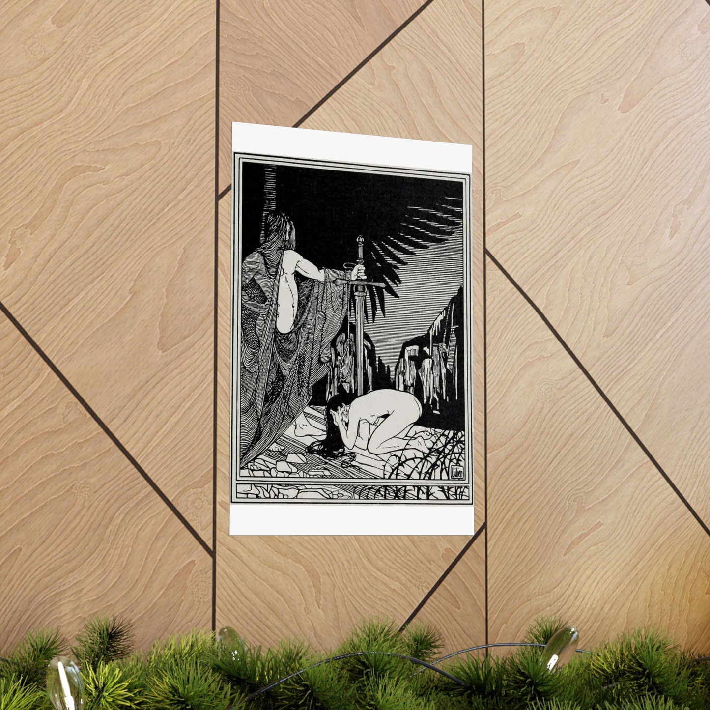 Juda 3 - Art nouveau public domain image High Quality Matte Wall Art Poster for Home, Office, Classroom