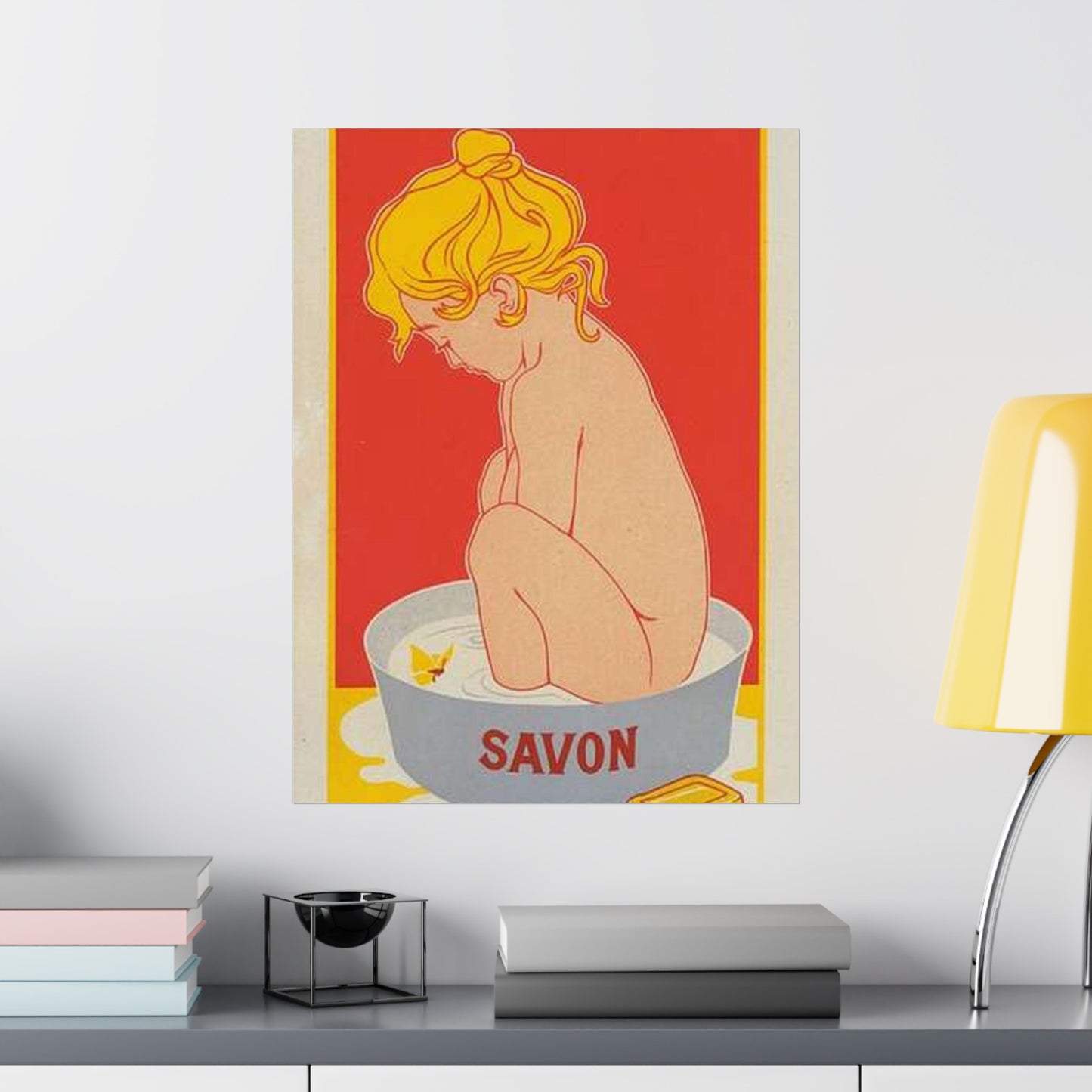 Affiche belge pour le "Savon Starlight". High Quality Matte Wall Art Poster for Home, Office, Classroom