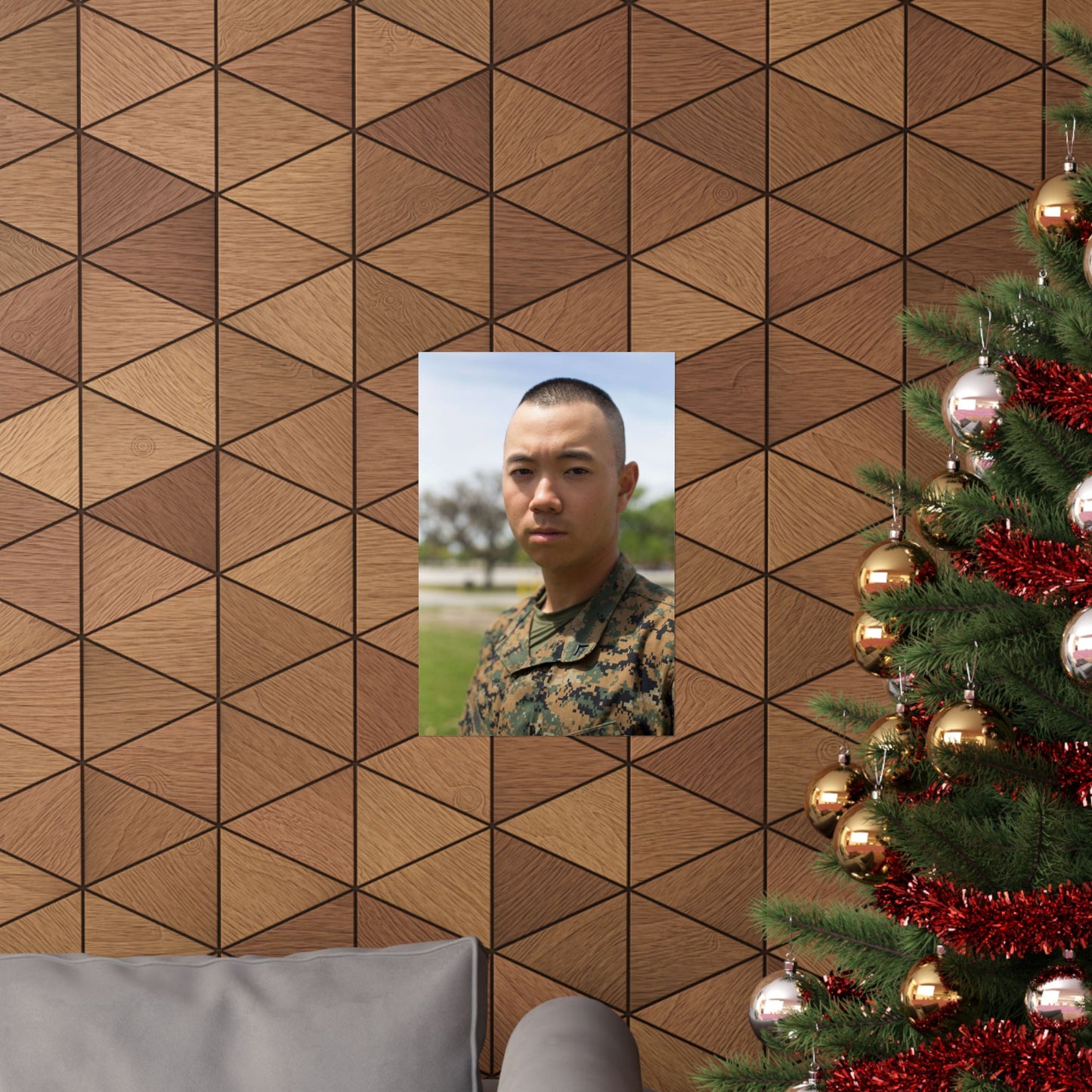 Pfc. Sangmin S. Bae, Platoon 2029, Echo Company, 2nd High Quality Matte Wall Art Poster for Home, Office, Classroom