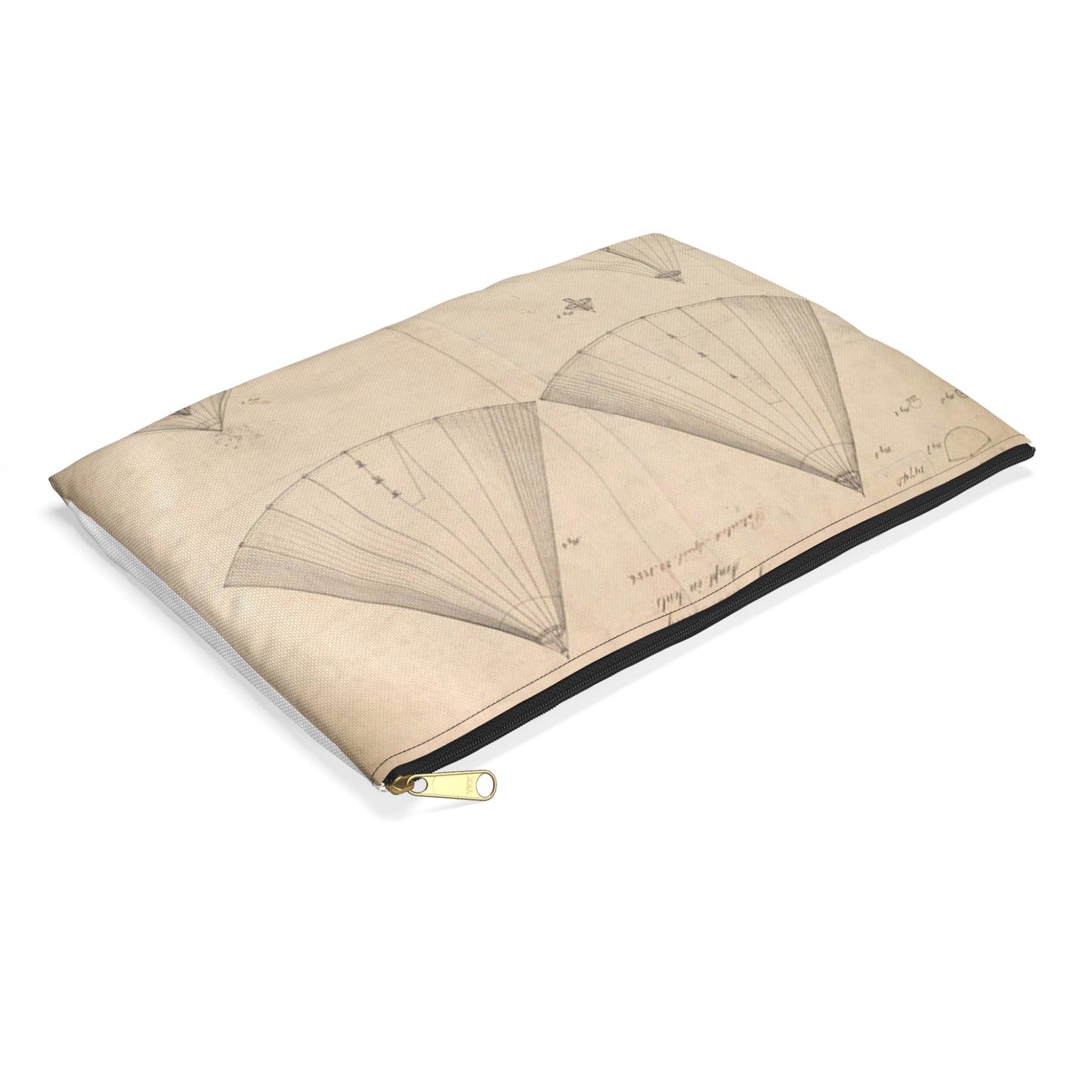 Patent drawing - Drawing of Improvement in Tents Public domain image Large Organizer Pouch with Black Zipper