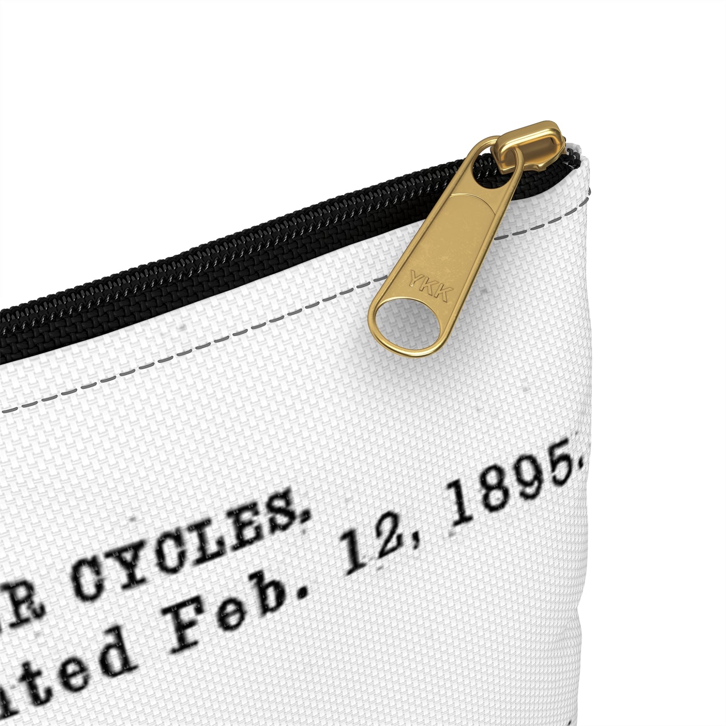 Patent drawing - RacingBikesPatent Public domain image Large Organizer Pouch with Black Zipper