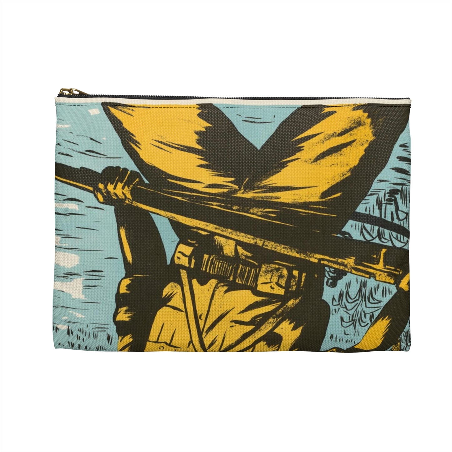 Cambodian - Blood, United States information service propaganda Large Organizer Pouch with Black Zipper