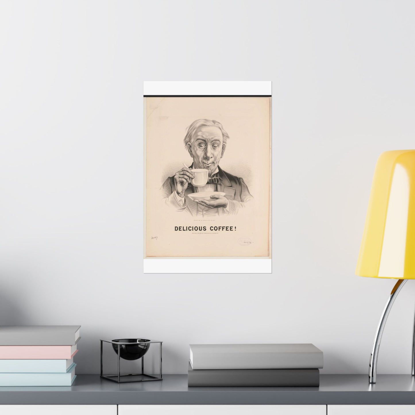 Delicious Coffee! - Print, Library of Congress collection High Quality Matte Wall Art Poster for Home, Office, Classroom