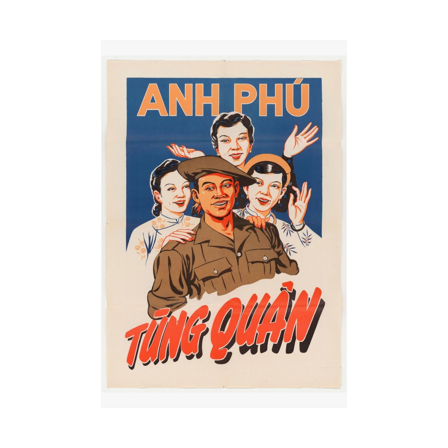 Viet Poster #5, Cold War American Propaganda poster High Quality Matte Wall Art Poster for Home, Office, Classroom