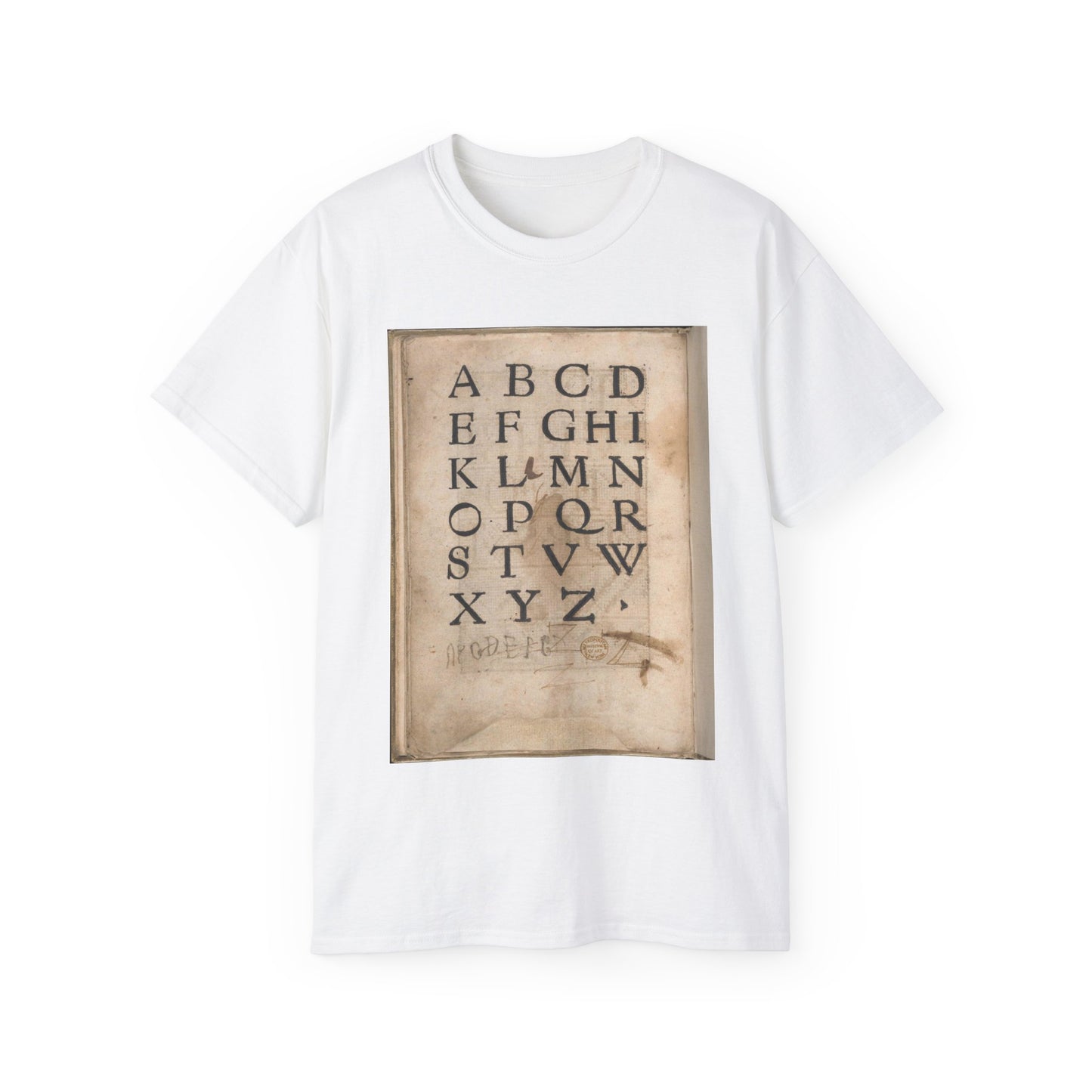 Anton Woensam von Worms - Eyn new kunstlichboich, page 25v White T-Shirt Gildan 2000 Cotton Unisex
