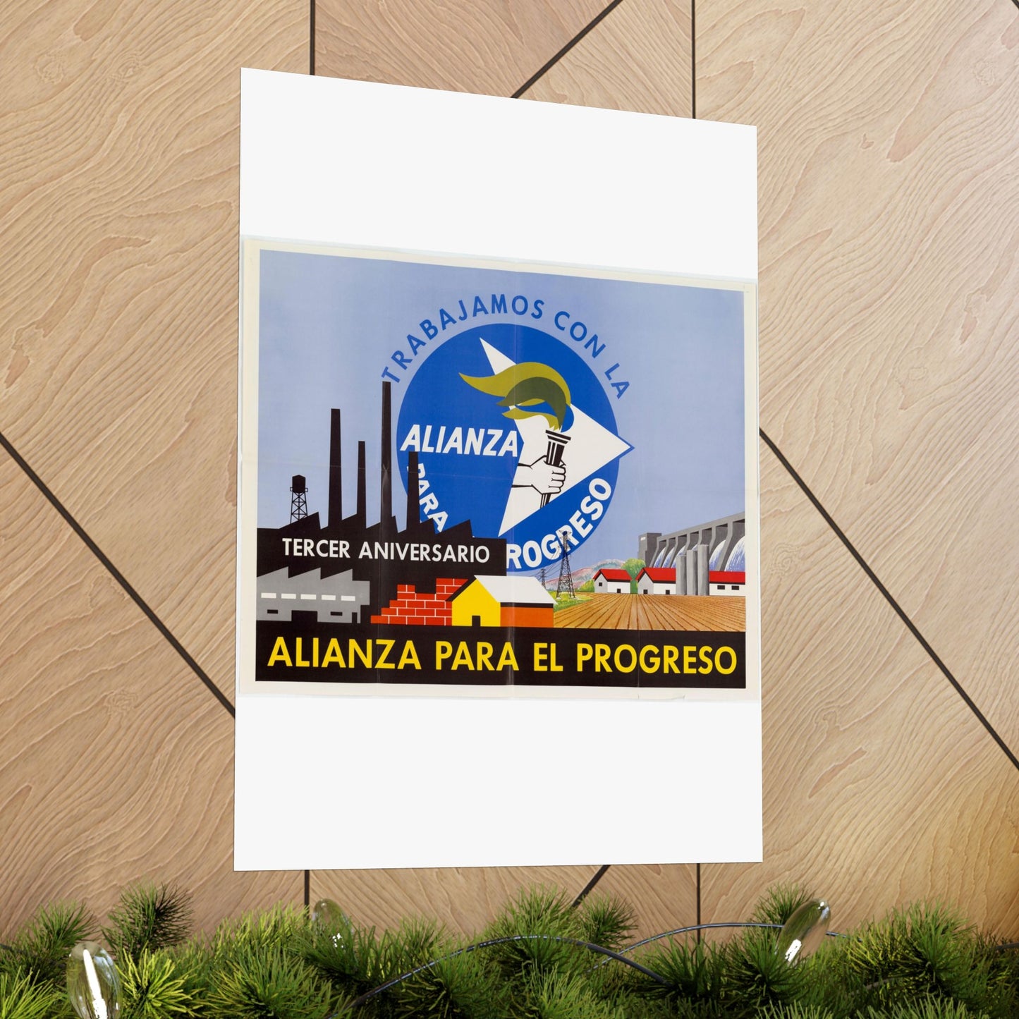 Alliance Posters, Cold War American Propaganda poster High Quality Matte Wall Art Poster for Home, Office, Classroom