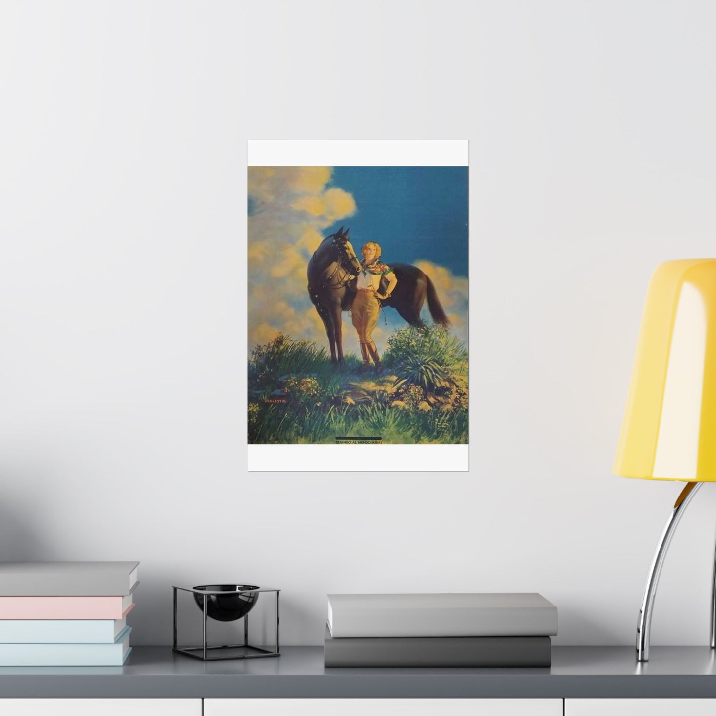 Top of the World, or, Dejando al Munro Atras, painting by Edward Mason Eggleston High Quality Matte Wall Art Poster for Home, Office, Classroom