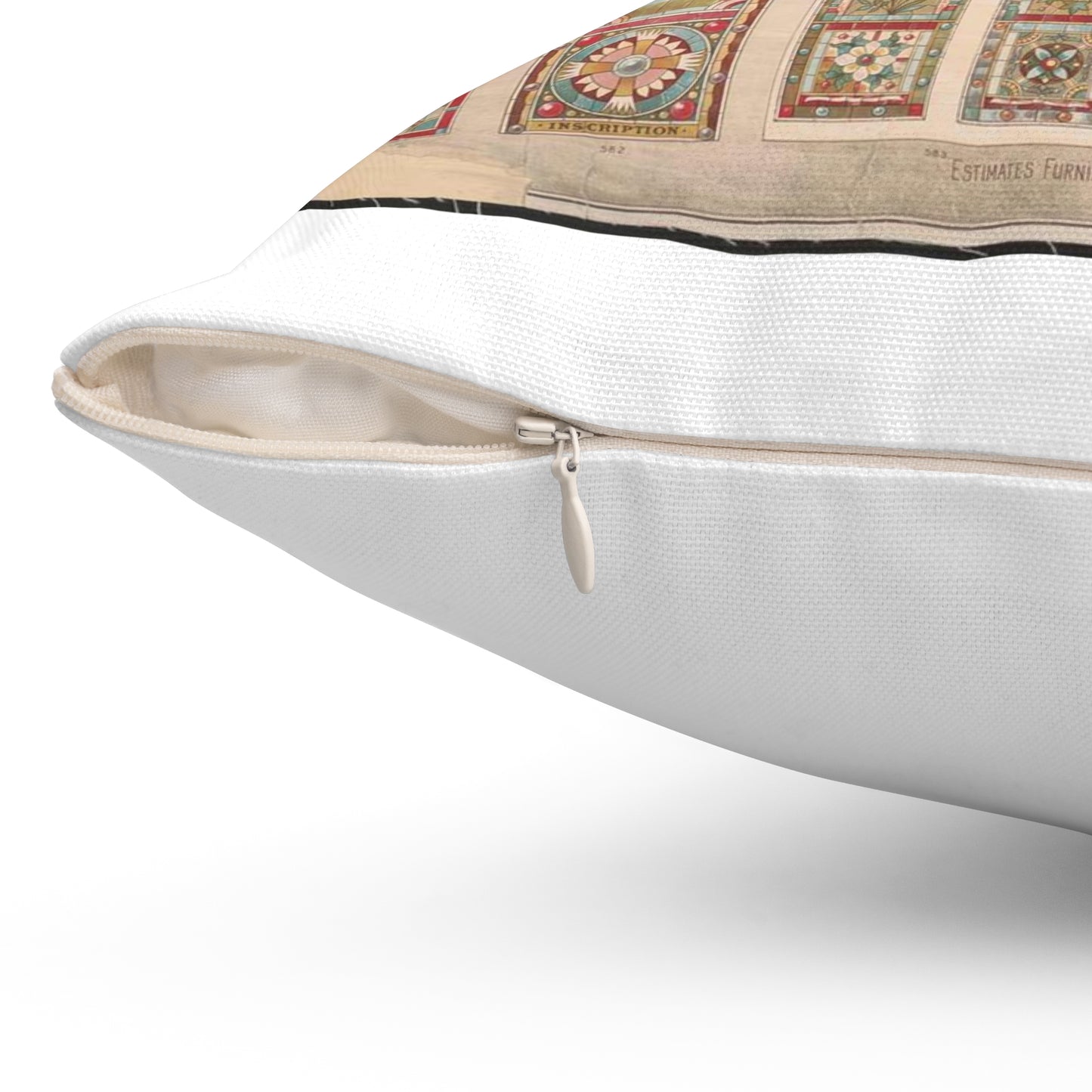 F.D. Kinsella & Co., stained glass works Decorative Accent Square Pillow