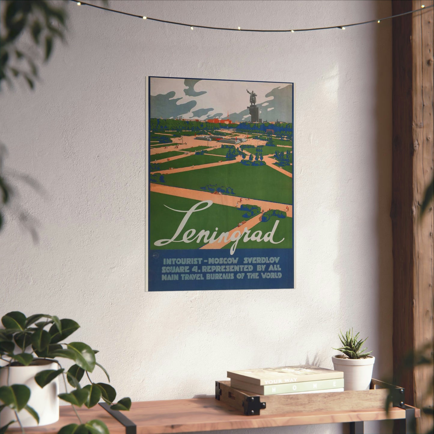 Leningrad (Travel poster), Art Deco Poster High Quality Matte Wall Art Poster for Home, Office, Classroom