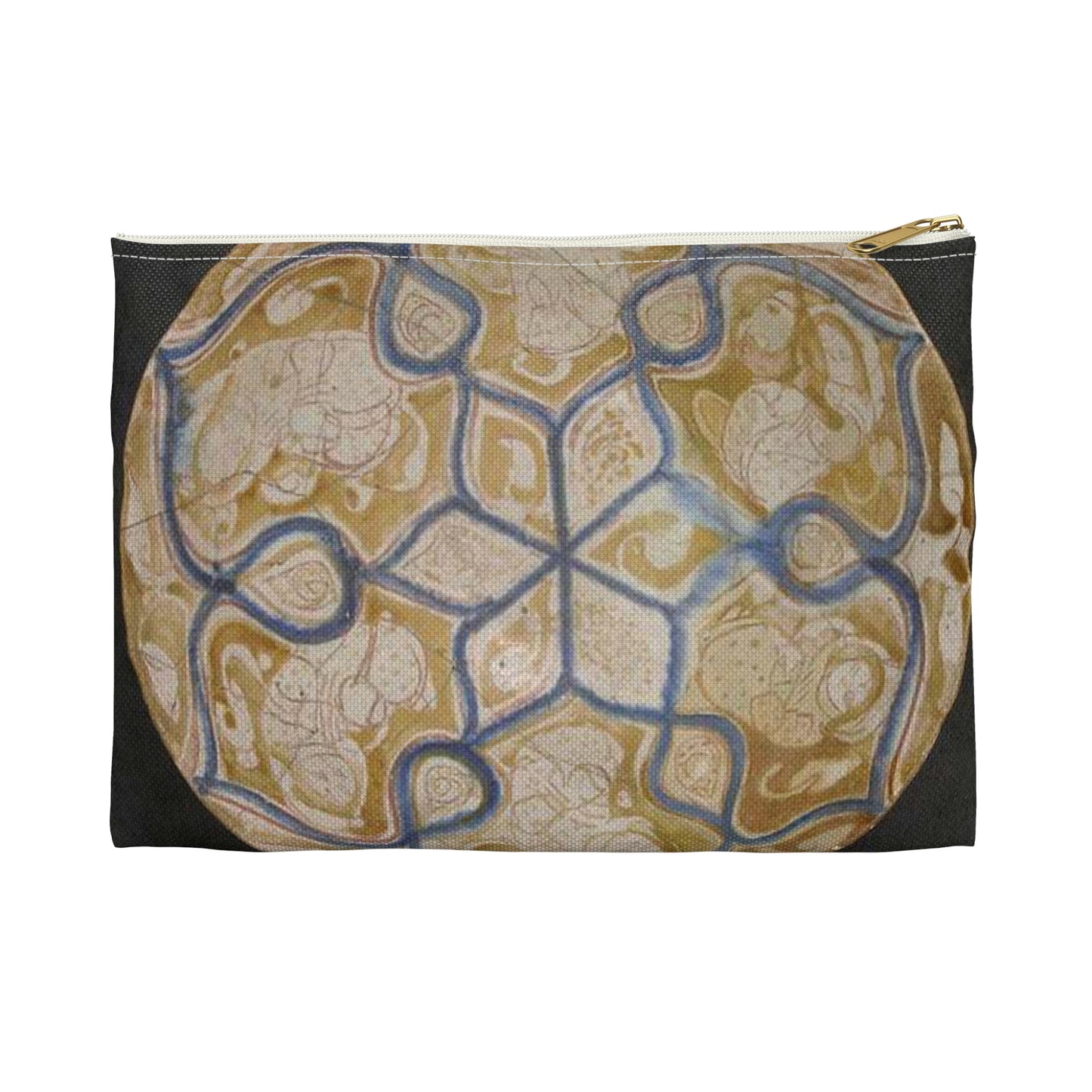 Bowl, Iran, 12th century - Public domain photo of museum object Large Organizer Pouch with Black Zipper