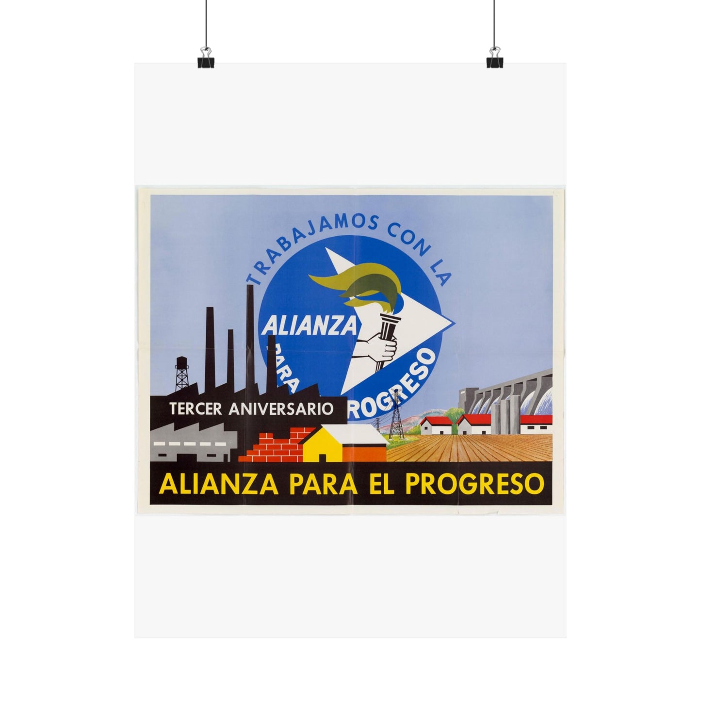 Alliance Posters, Cold War American Propaganda poster High Quality Matte Wall Art Poster for Home, Office, Classroom