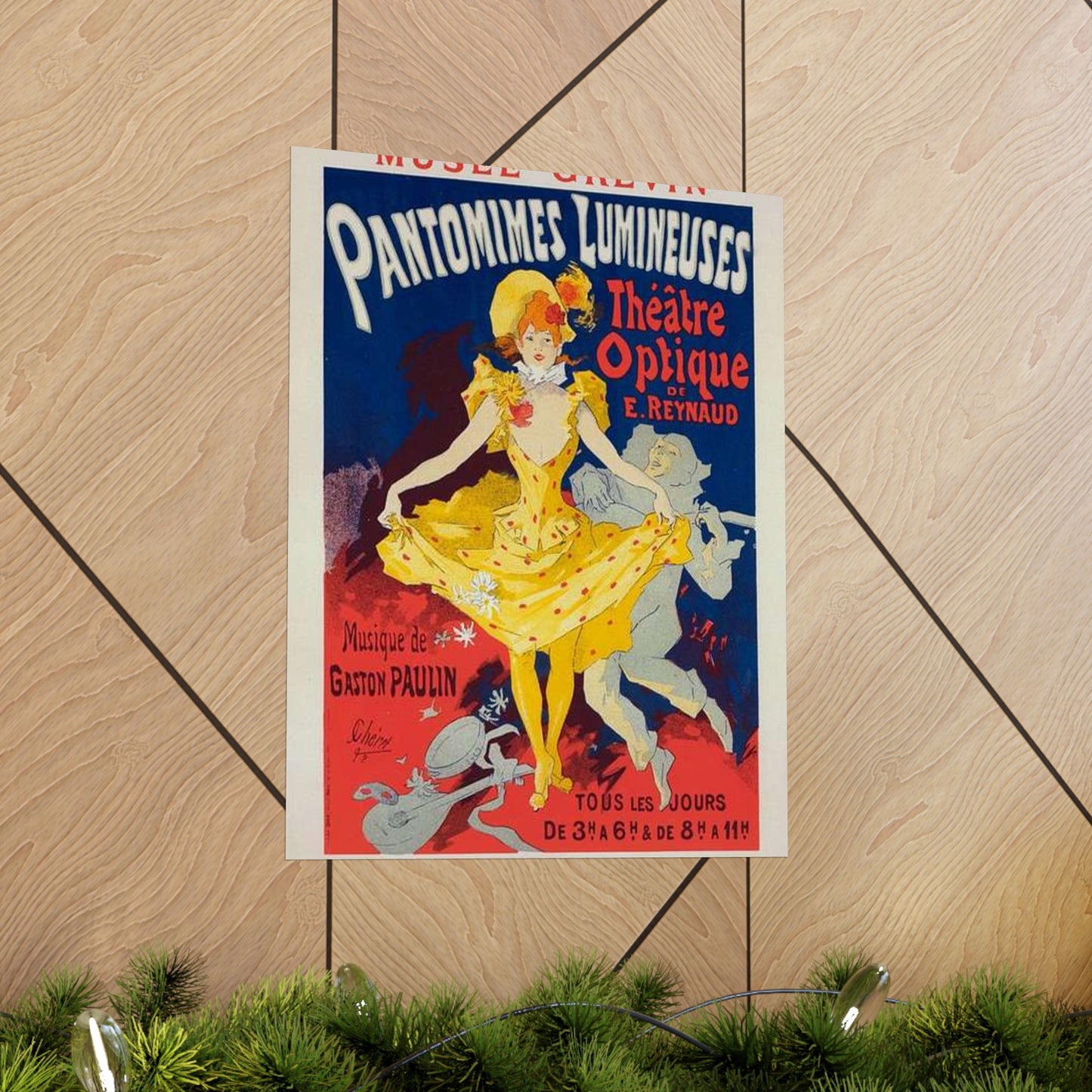 Affiche pour le Musée Grévin, "Pantomimes lumineuses". High Quality Matte Wall Art Poster for Home, Office, Classroom