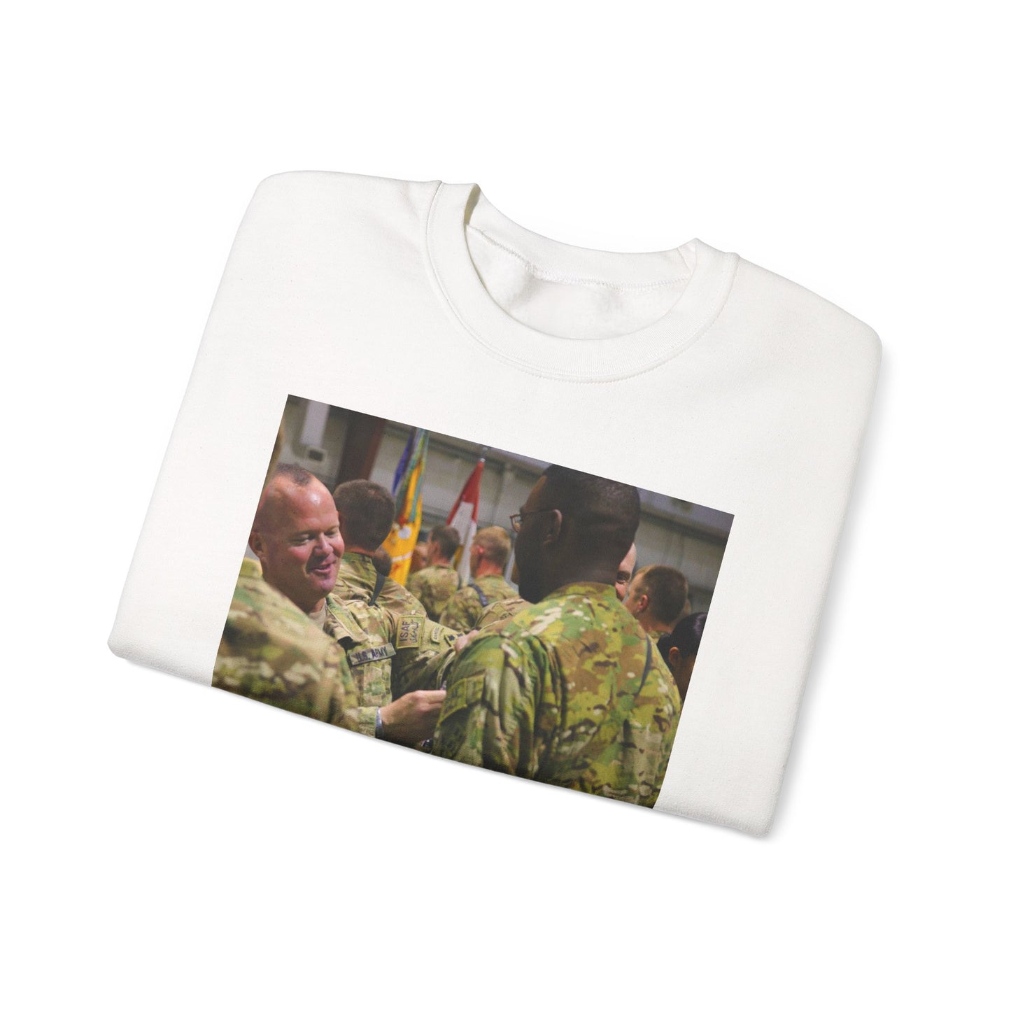 U.S. Army Lt. Col. Jason Hancock serving with 3rd Squadron, White Heavy Blend Adult Crew Neck SweatShirt