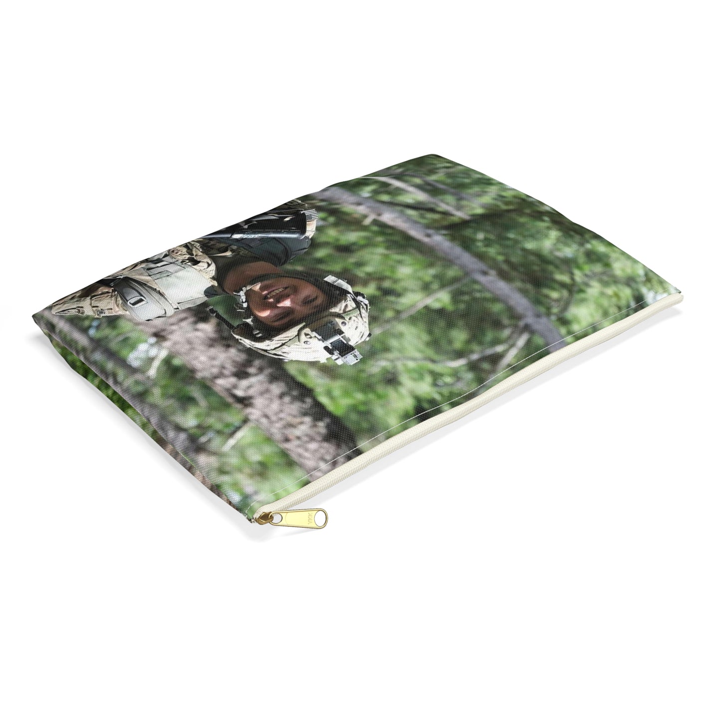 1st Lt. Jamieson Barnes an officer with Headquarters, Large Organizer Pouch with Black Zipper