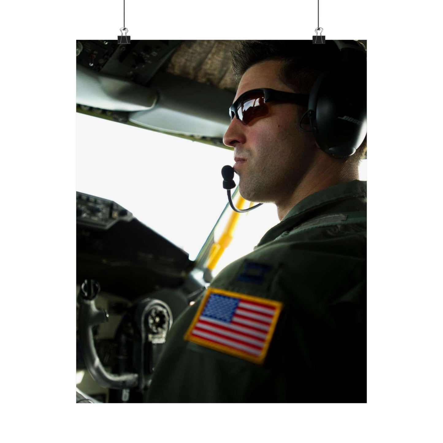 Capt. Michael Bermensolo, a pilot from the 151st Air High Quality Matte Wall Art Poster for Home, Office, Classroom