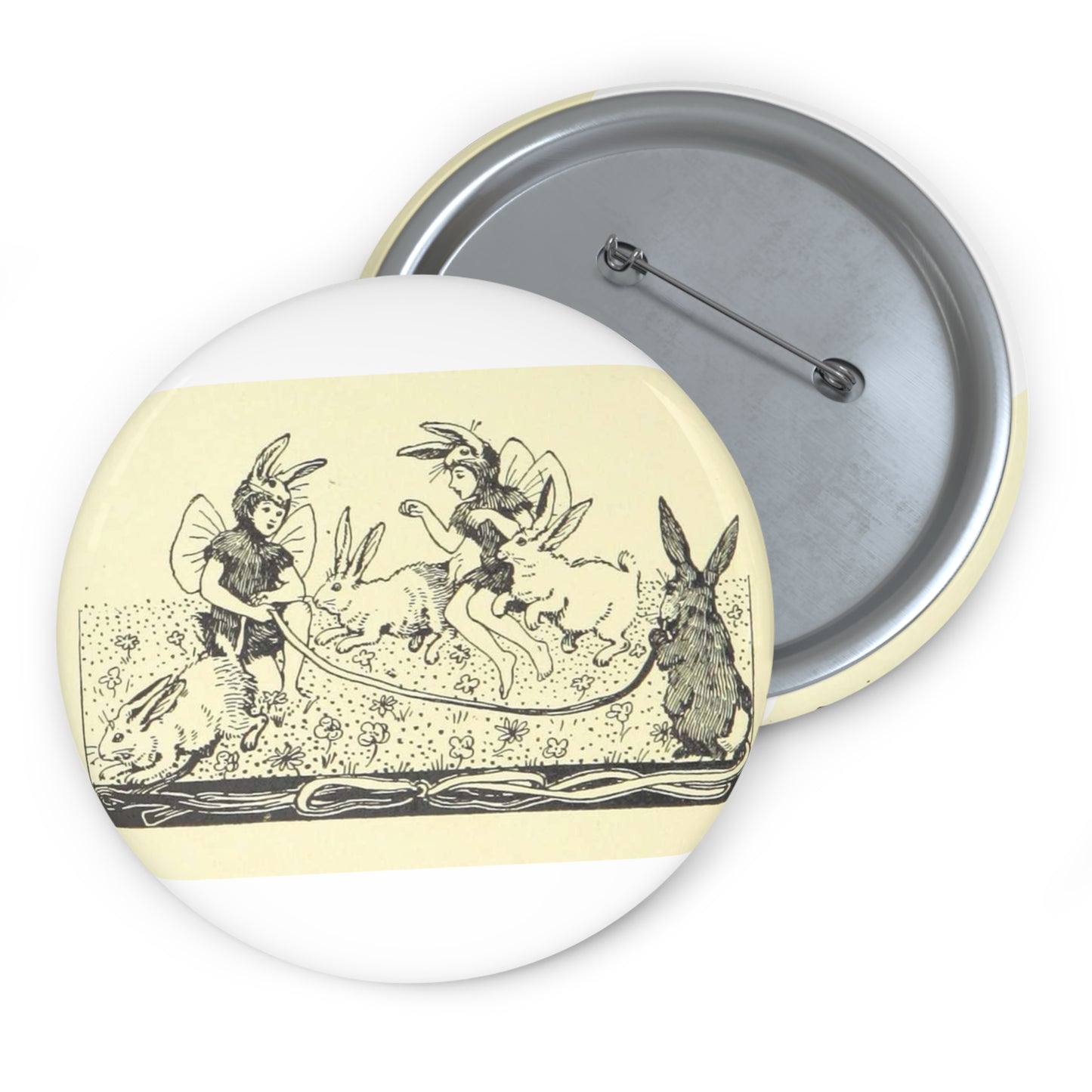 Page 110 of 'Songs for Little People. (With illustrations by H. Stratton.)' (11141618864) Pin Buttons with Crisp Design