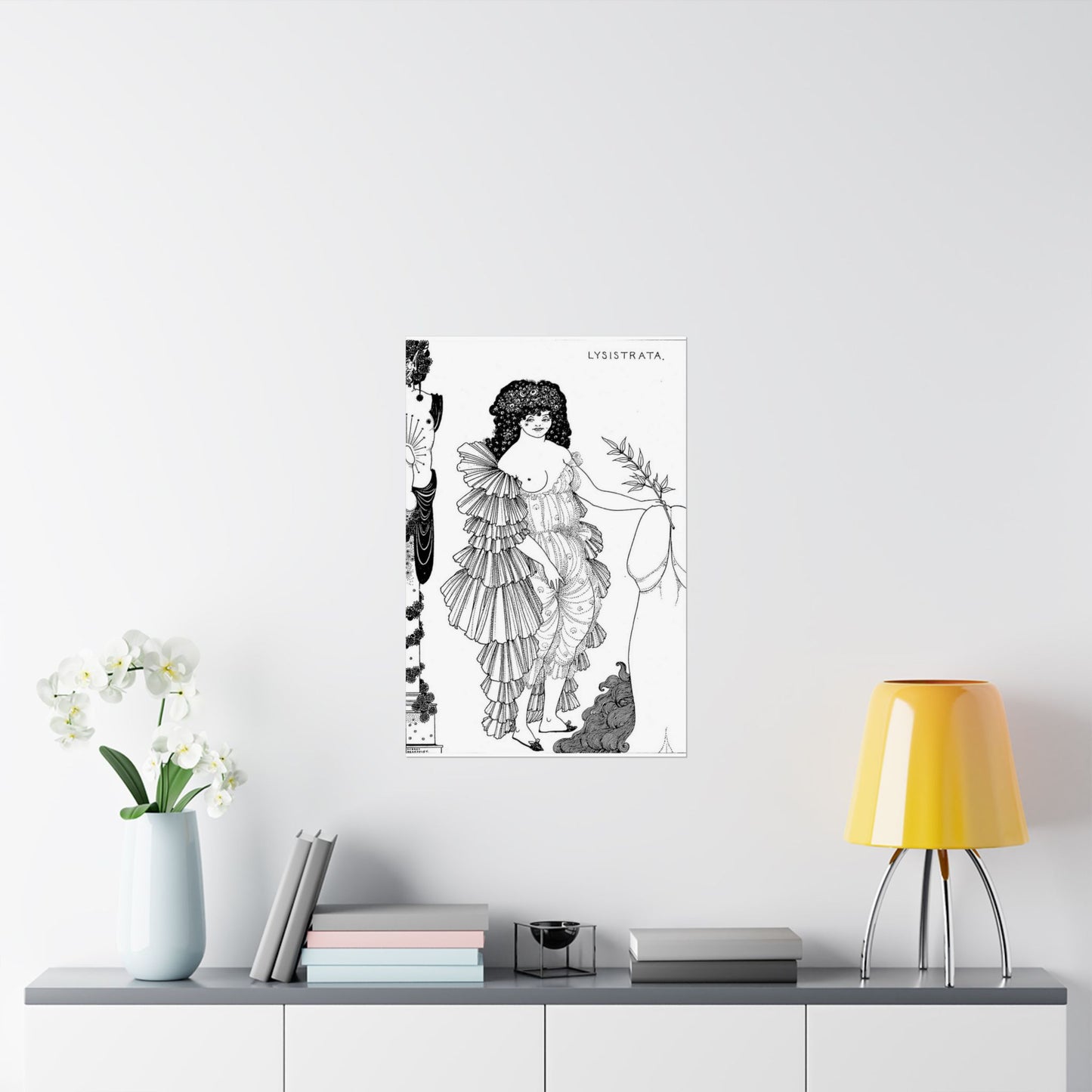 Lysistrata - Public domain botanical illustration High Quality Matte Wall Art Poster for Home, Office, Classroom