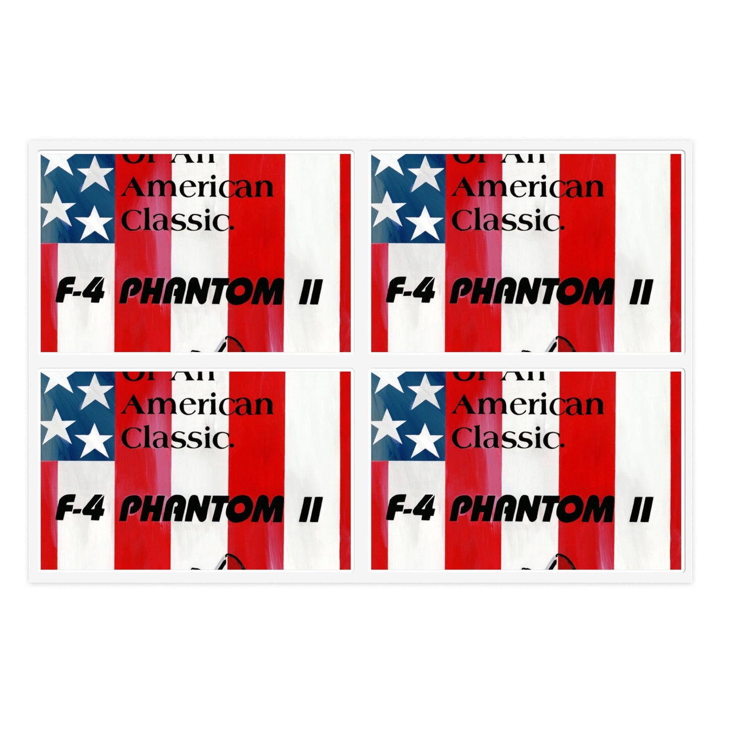 Artwork: "American Classic". Artist: David Zlotky, US Air Force Art Collection Laminated UV Protective Vinyl Stickers