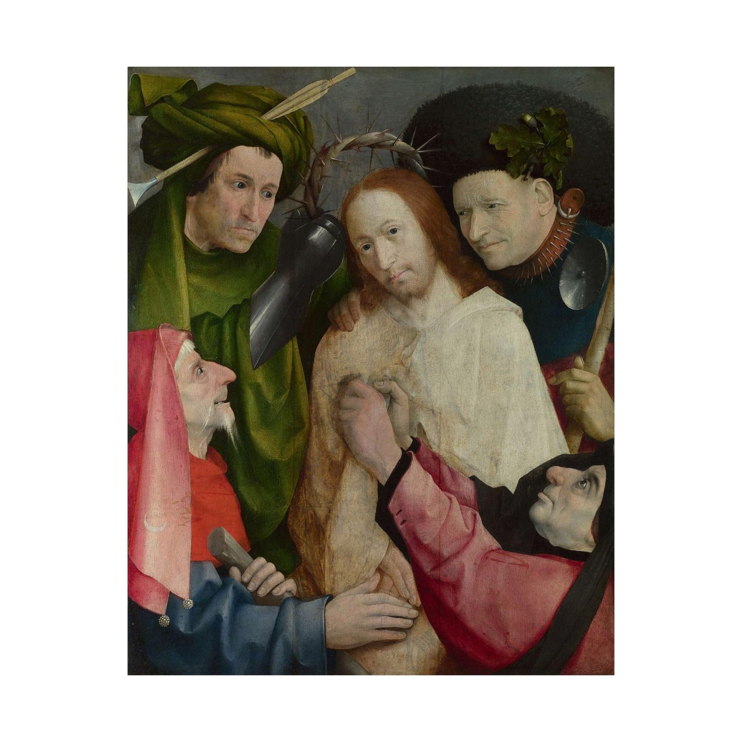 Hieronymus Bosch - Christ Mocked (The Crowning with Thorns) - Google Art Project High Quality Matte Wall Art Poster for Home, Office, Classroom