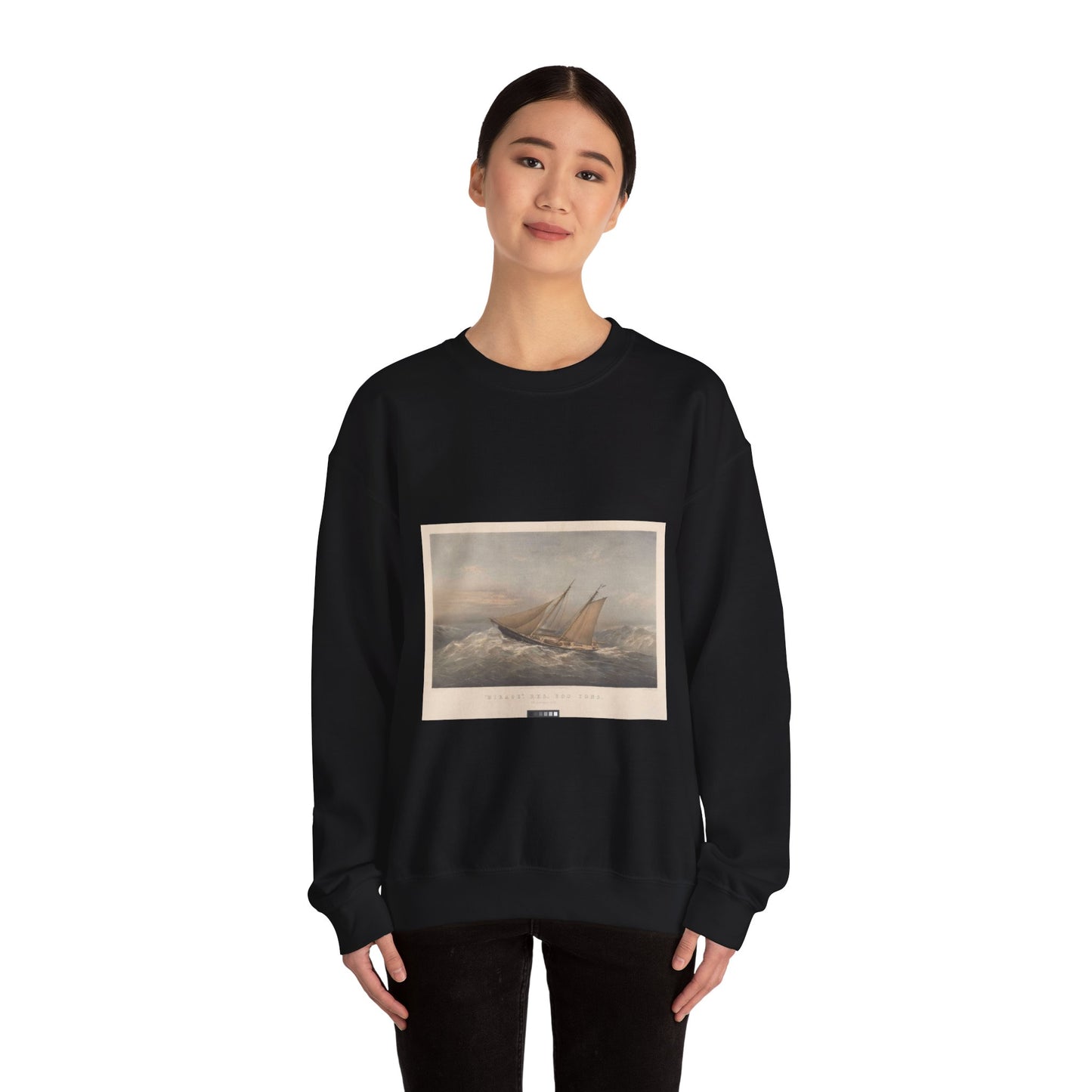 Mirage, R.Y.S., 200 Tons. 5th October 1872 RMG PY8772 Black Heavy Blend Adult Crew Neck SweatShirt