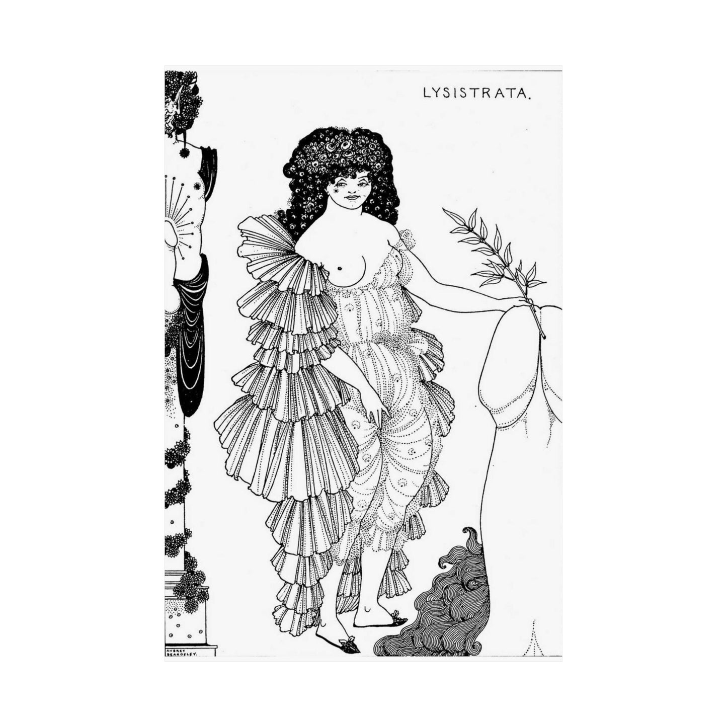 Lysistrata - Public domain botanical illustration High Quality Matte Wall Art Poster for Home, Office, Classroom