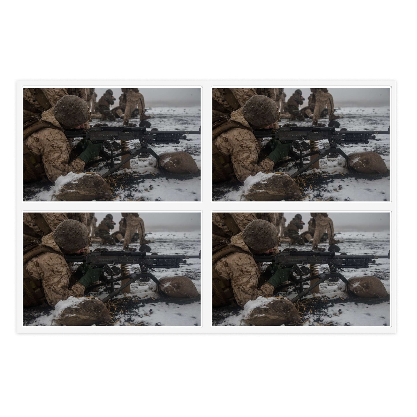 U.S. Marine Corps Lance Cpl. Jimmy Medders, a machine Laminated UV Protective Vinyl Stickers