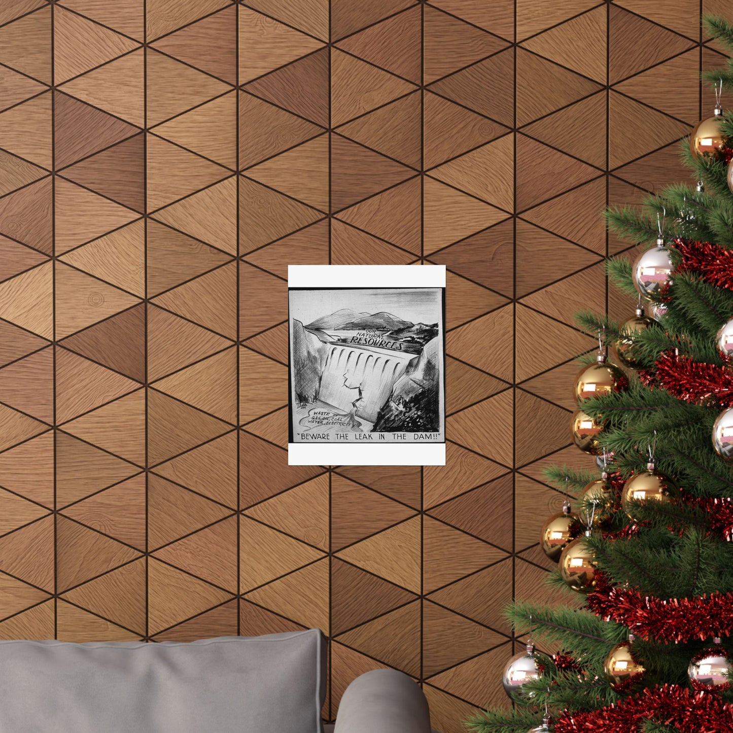 "BEWARE OF THE LEAK IN THE DAM!!" High Quality Matte Wall Art Poster for Home, Office, Classroom