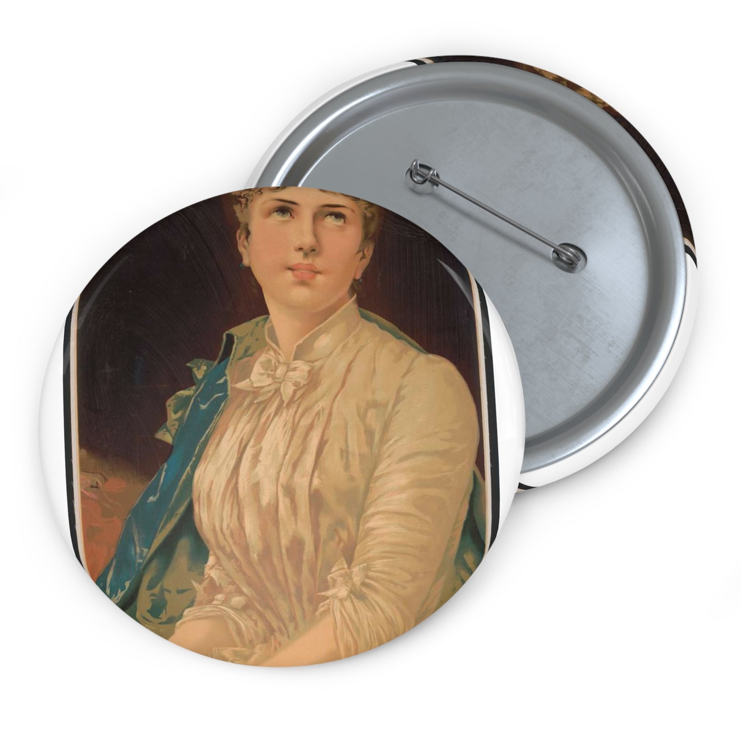 Devotion - Print, Library of Congress collection Pin Buttons with Crisp Design