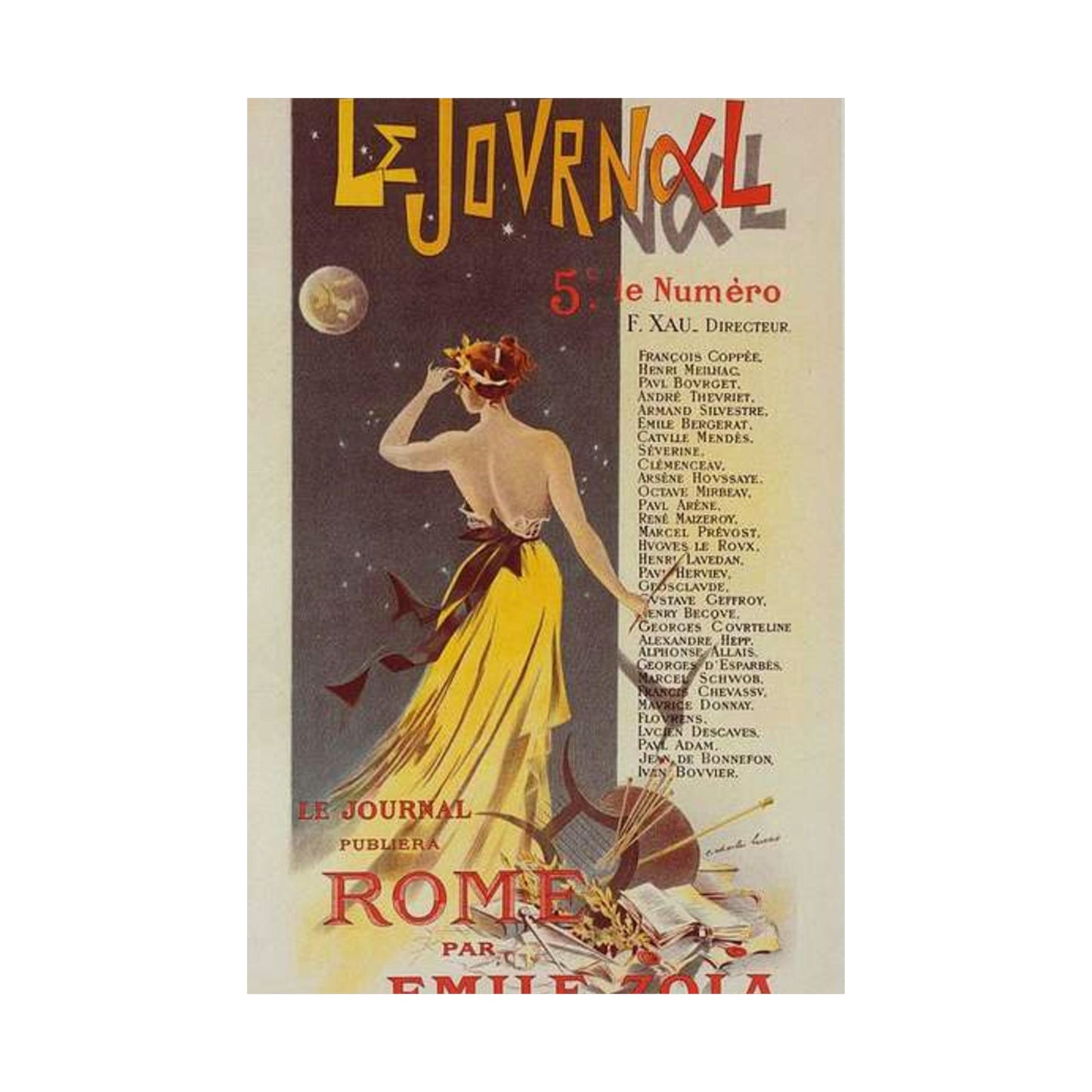Affiche pour annoncer la publication de "Rome" dans Le Journal. High Quality Matte Wall Art Poster for Home, Office, Classroom
