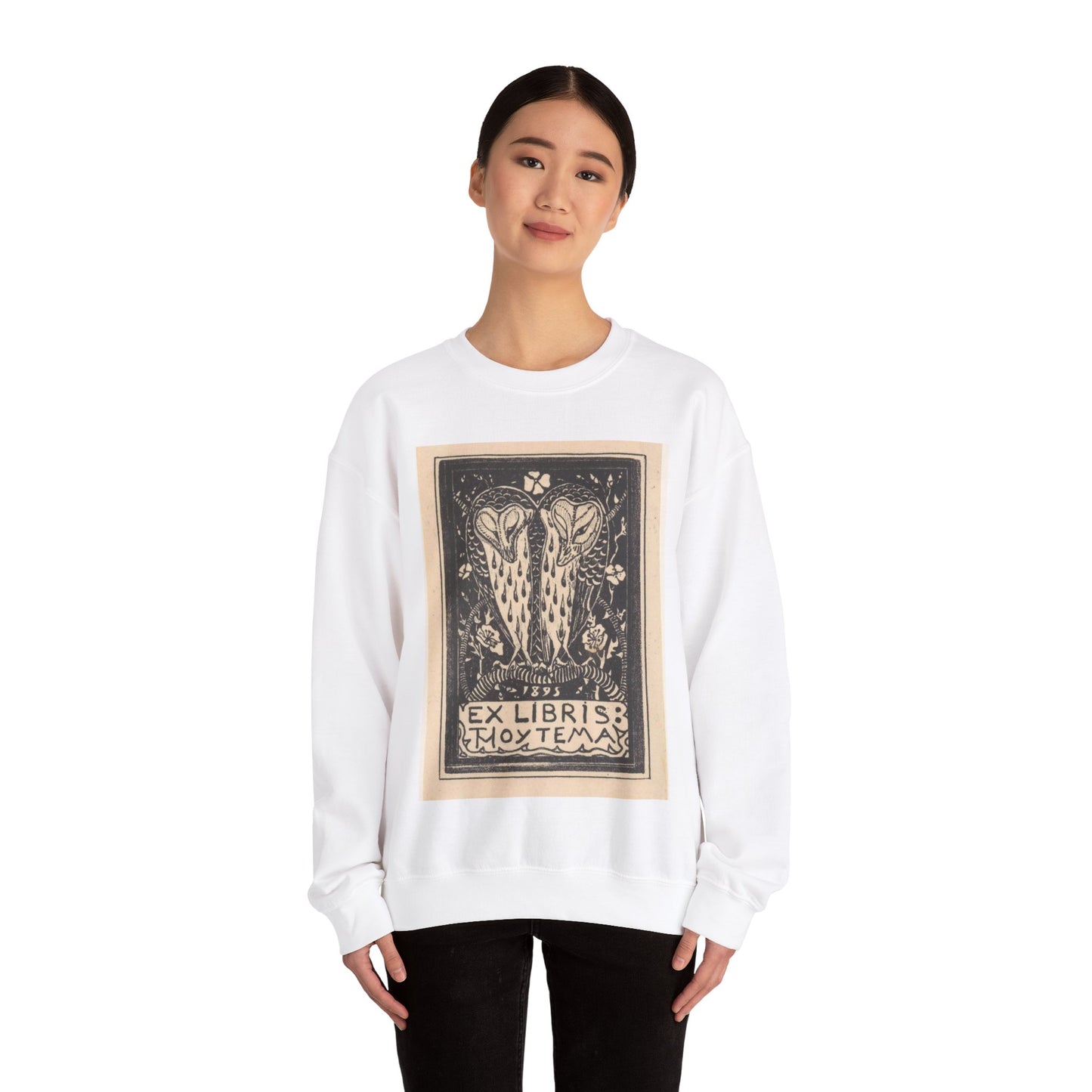 Theo van Hoytema - Ex libris van Theo van Hoytema White Heavy Blend Adult Crew Neck SweatShirt