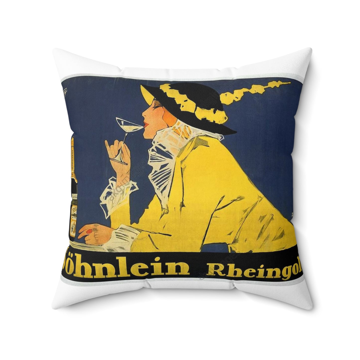 Fritz Rumpf (1888-1949) - Söhnlein Rheingold, c. 1910 Decorative Accent Square Pillow