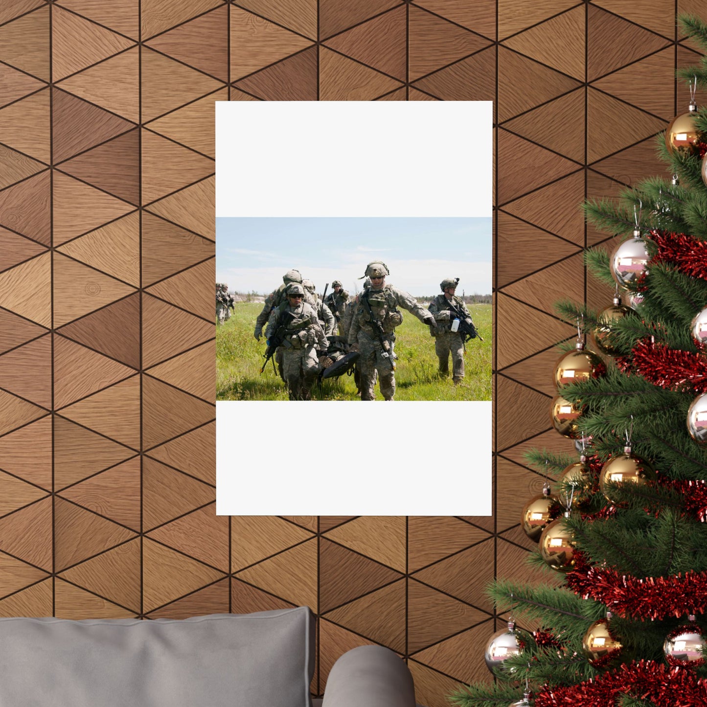 U.S. Army Sgt. Sean Fernandes (right), team leader, High Quality Matte Wall Art Poster for Home, Office, Classroom