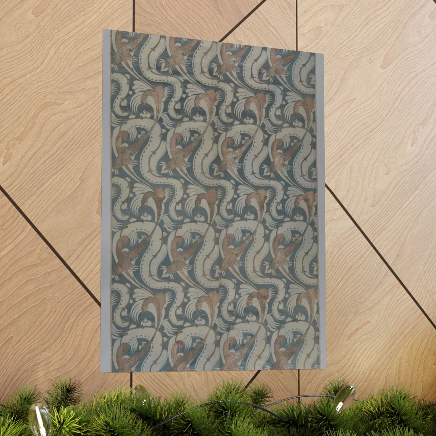 Length of bizarre silk - Public domain dedication museum photo High Quality Matte Wall Art Poster for Home, Office, Classroom