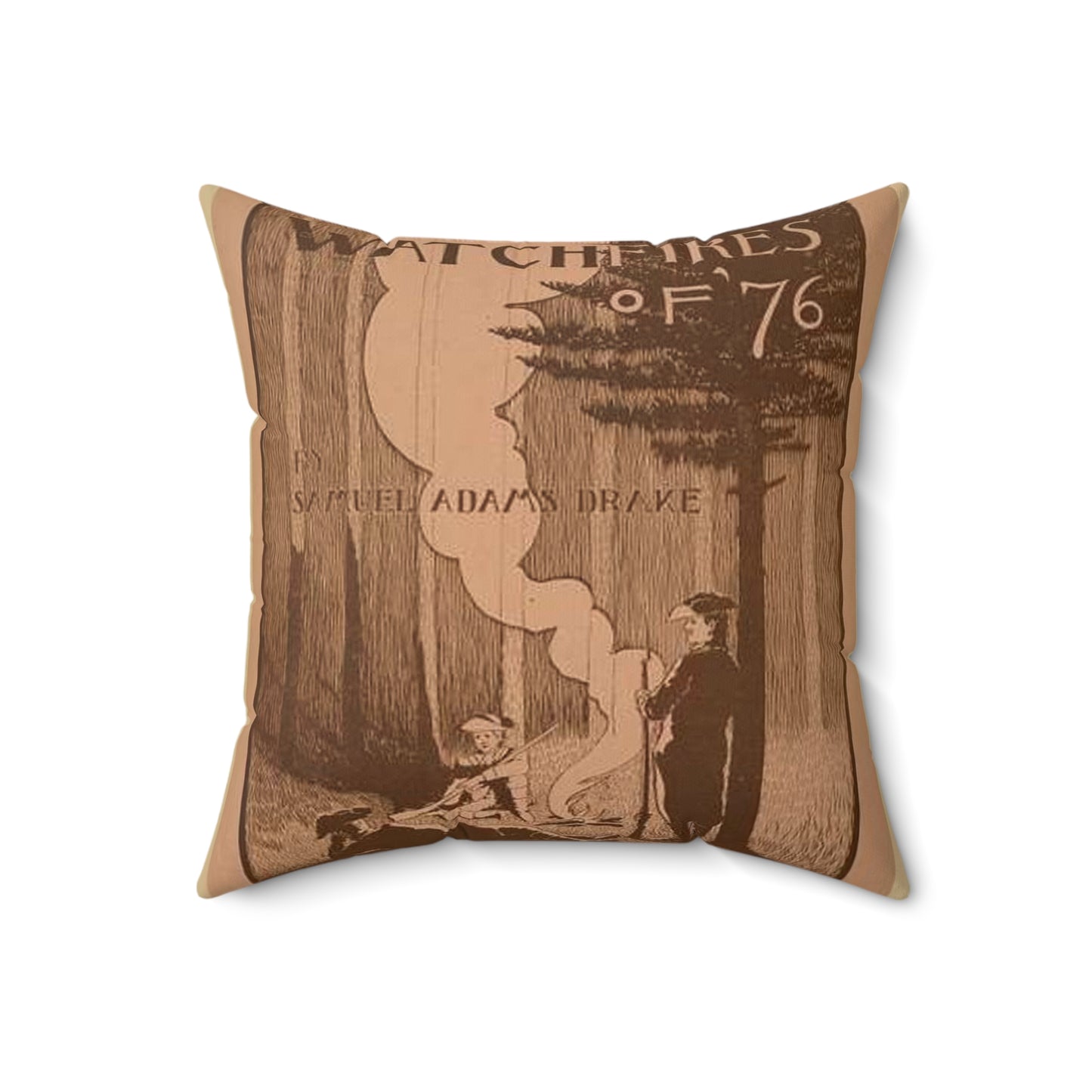 The watchfires of '76., Art Nouveau Poster Decorative Accent Square Pillow