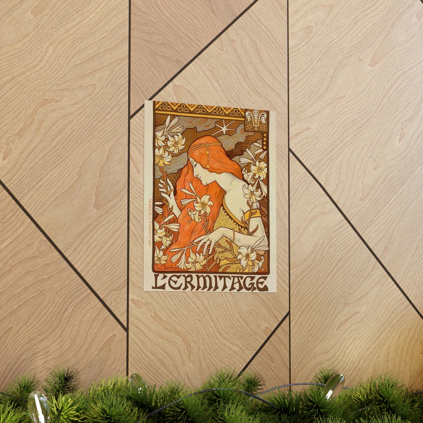 Paul Emile Berthon - Affiche pour la Revue "l'Érmitage. High Quality Matte Wall Art Poster for Home, Office, Classroom