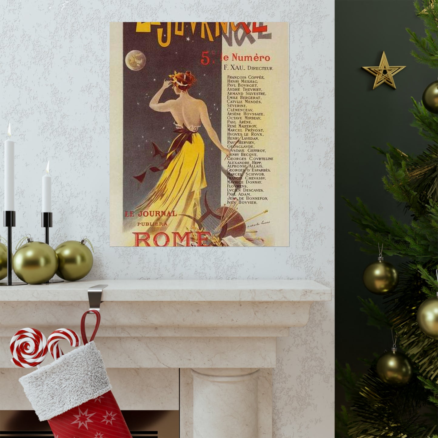 Affiche pour annoncer la publication de "Rome" dans Le Journal. High Quality Matte Wall Art Poster for Home, Office, Classroom