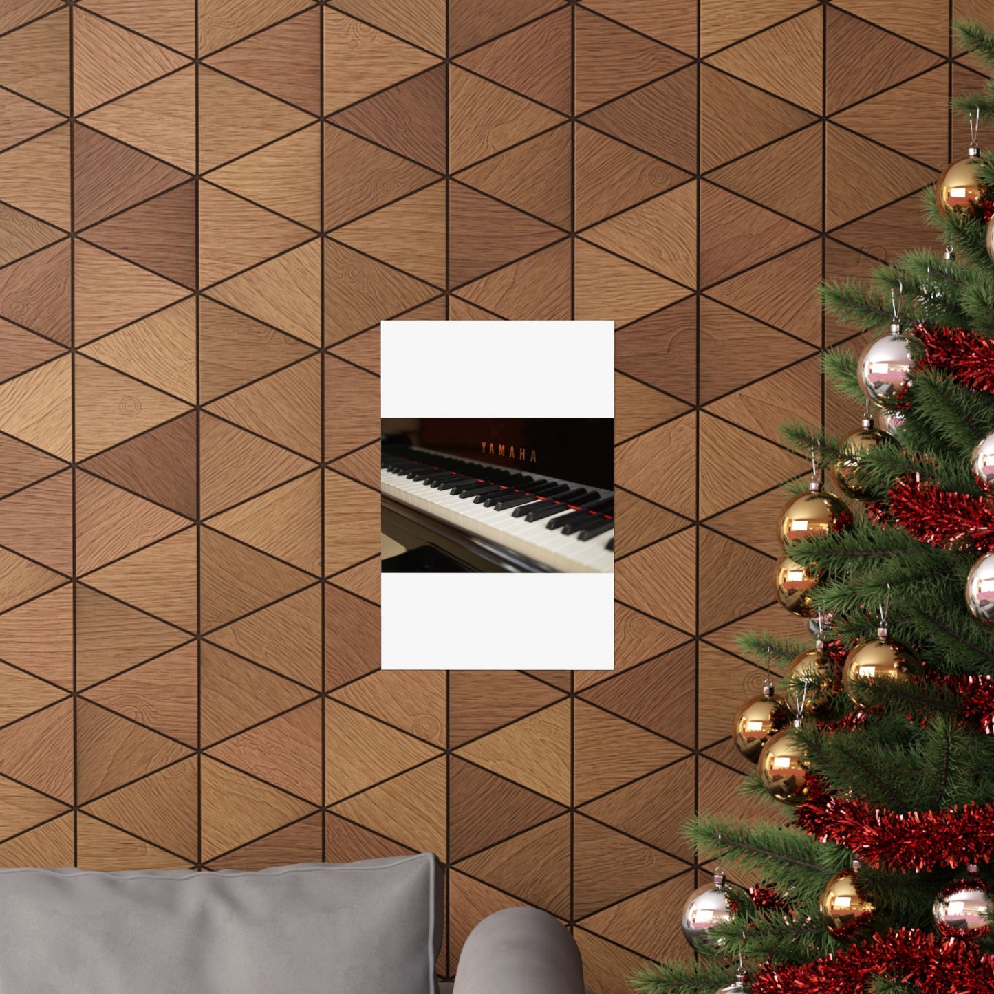 A close up of the keys of a piano. Piano keyboard yamaha, music. High Quality Matte Wall Art Poster for Home, Office, Classroom