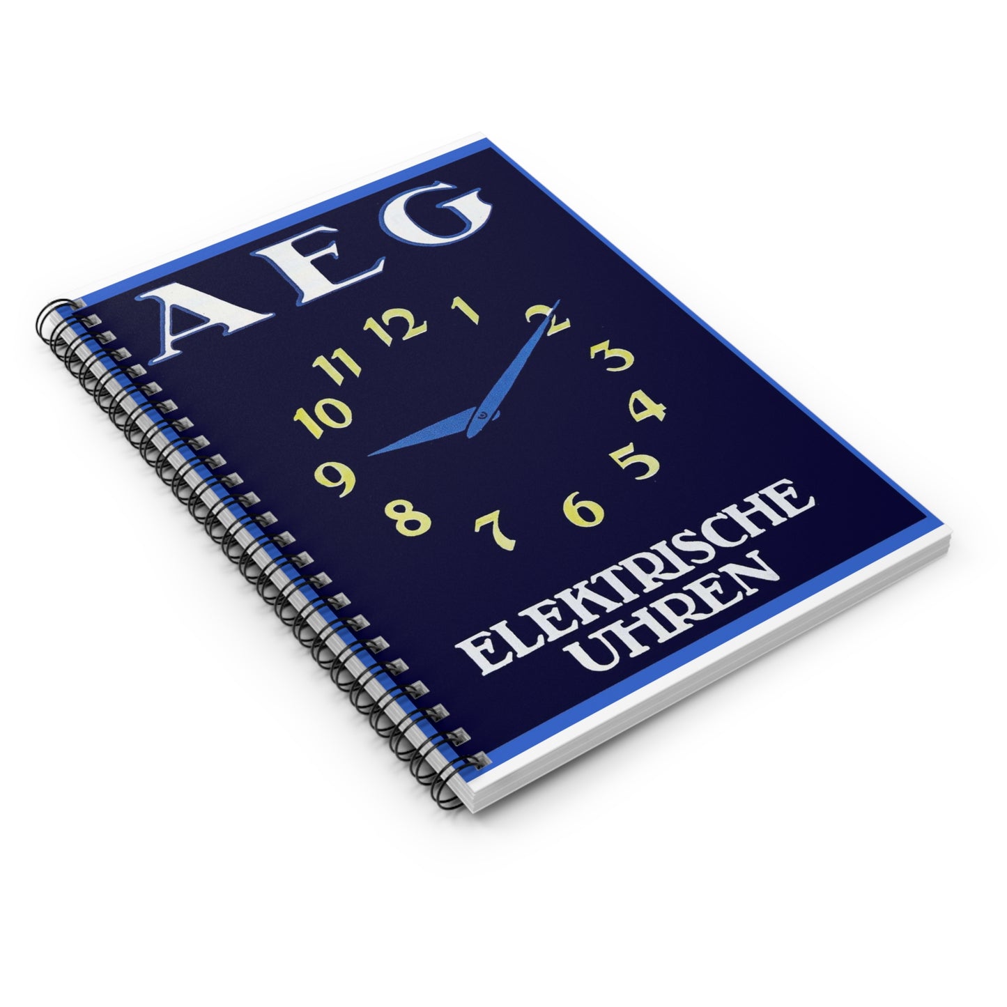 Advertisement Poster: 118aeg - Art Deco public domain image Spiral Bound Ruled Notebook with Printed Cover