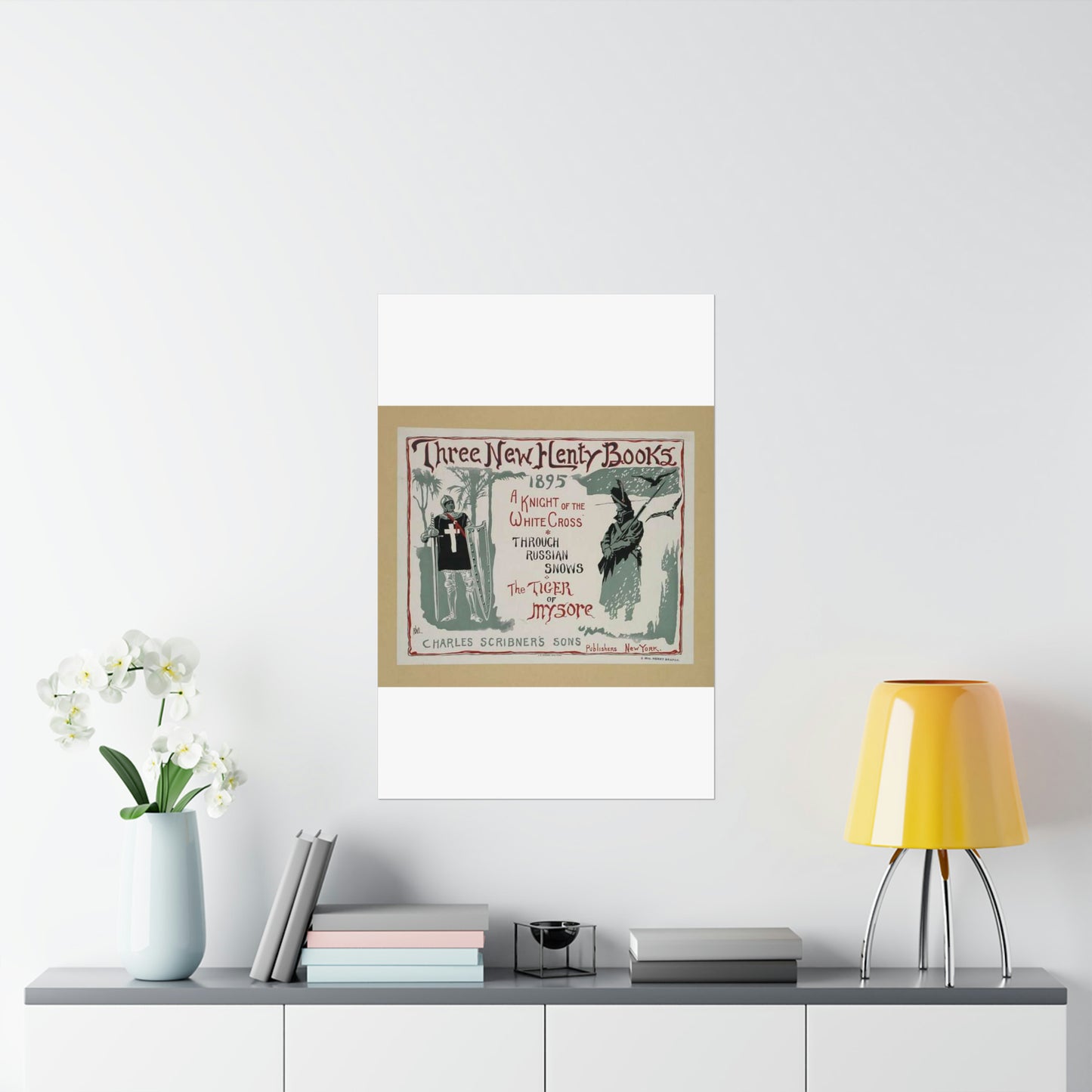 Three new Henty books., Art Nouveau Poster High Quality Matte Wall Art Poster for Home, Office, Classroom