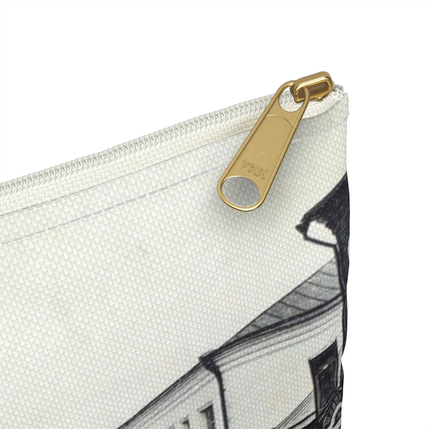 Cathedral street and shopping arcade. Kovrov, Vladimir Gubernia, Russia Large Organizer Pouch with Black Zipper