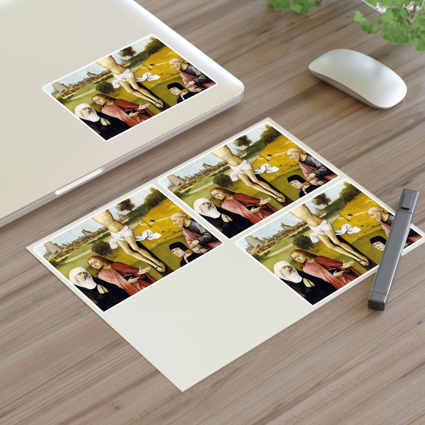 Hieronymus Bosch - CrucifixionWithADonorBosch Laminated UV Protective Vinyl Stickers
