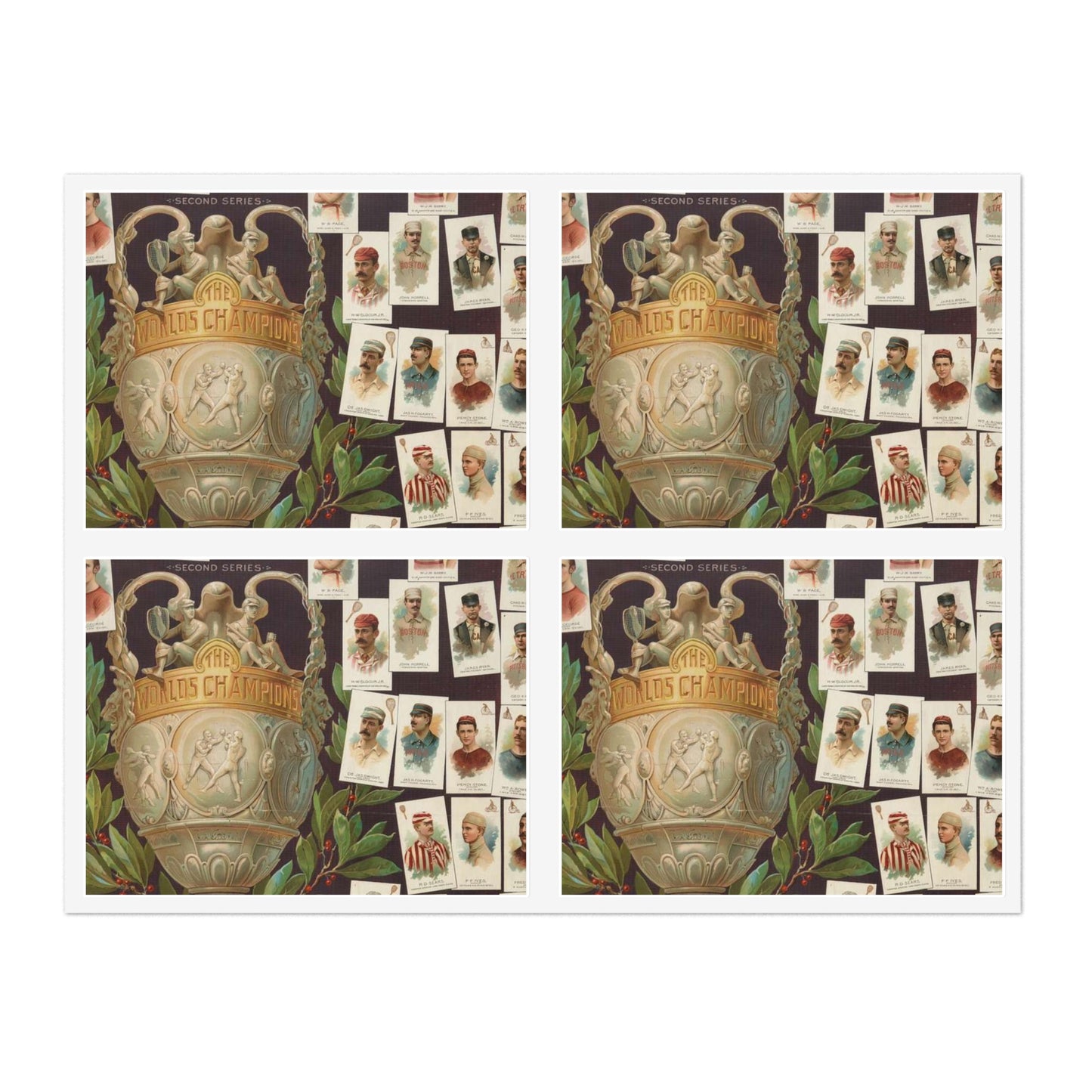 Allen & Ginter. Richmond, Virginia Richmond straight cut no. 1 cigarettes Virginia brights. The worlds champions second series Laminated UV Protective Vinyl Stickers