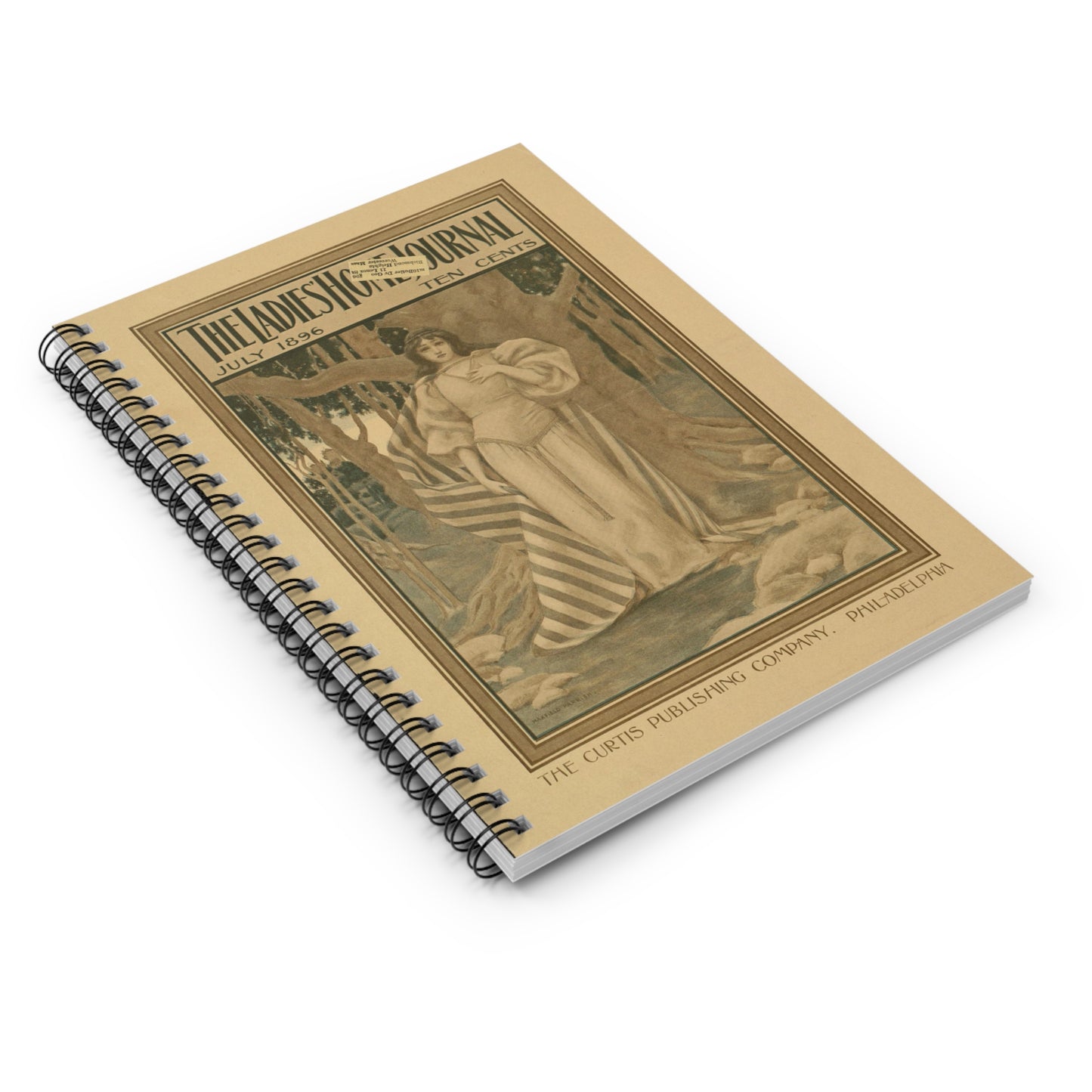 The ladies home journal, July 1896 Spiral Bound Ruled Notebook with Printed Cover