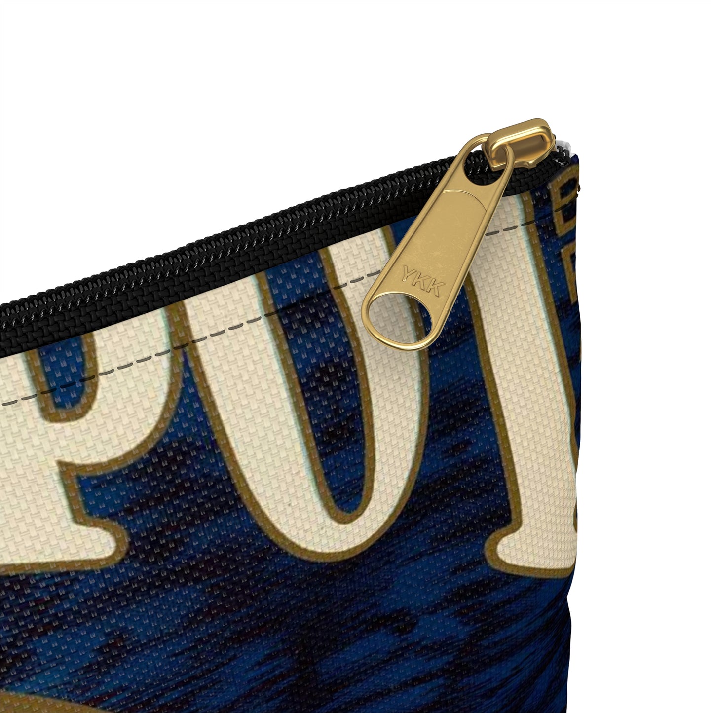 Greenspot Brand: Gold Buckle Association, East Highlands, California Large Organizer Pouch with Black Zipper